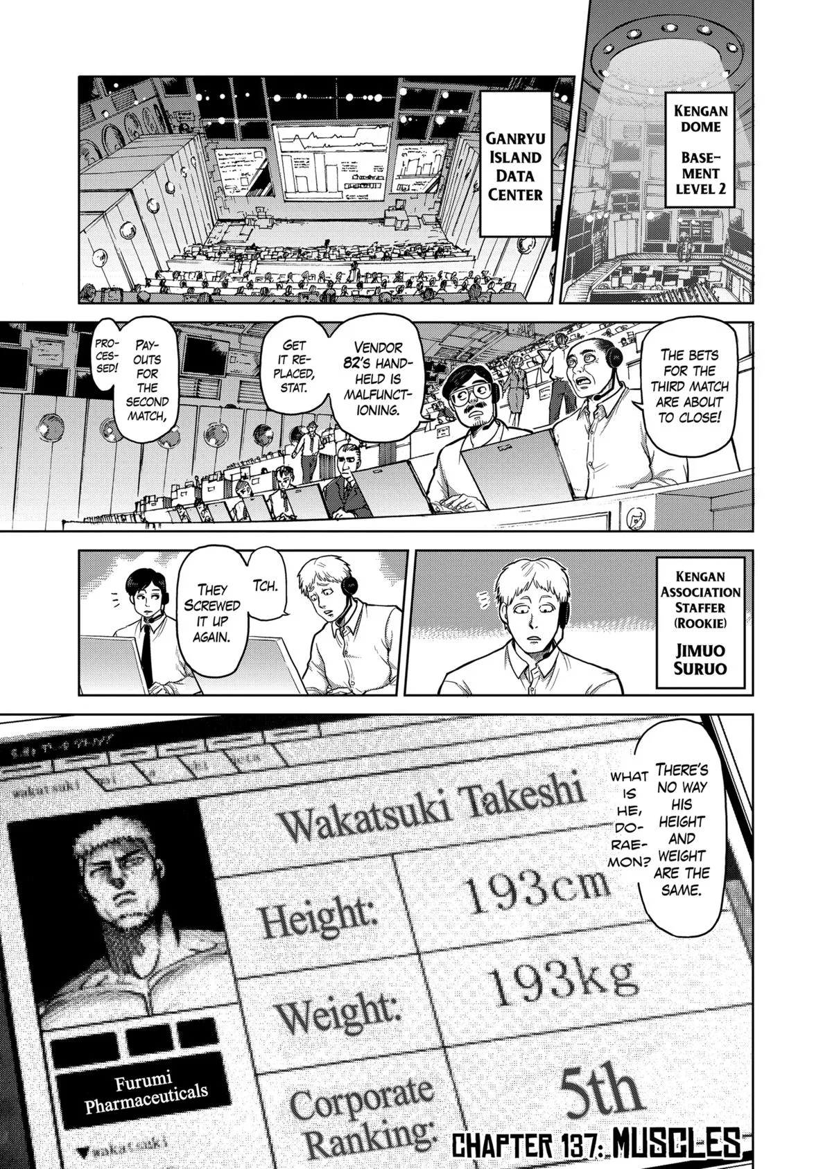 Kengan Ashura, chapter 137, page 1