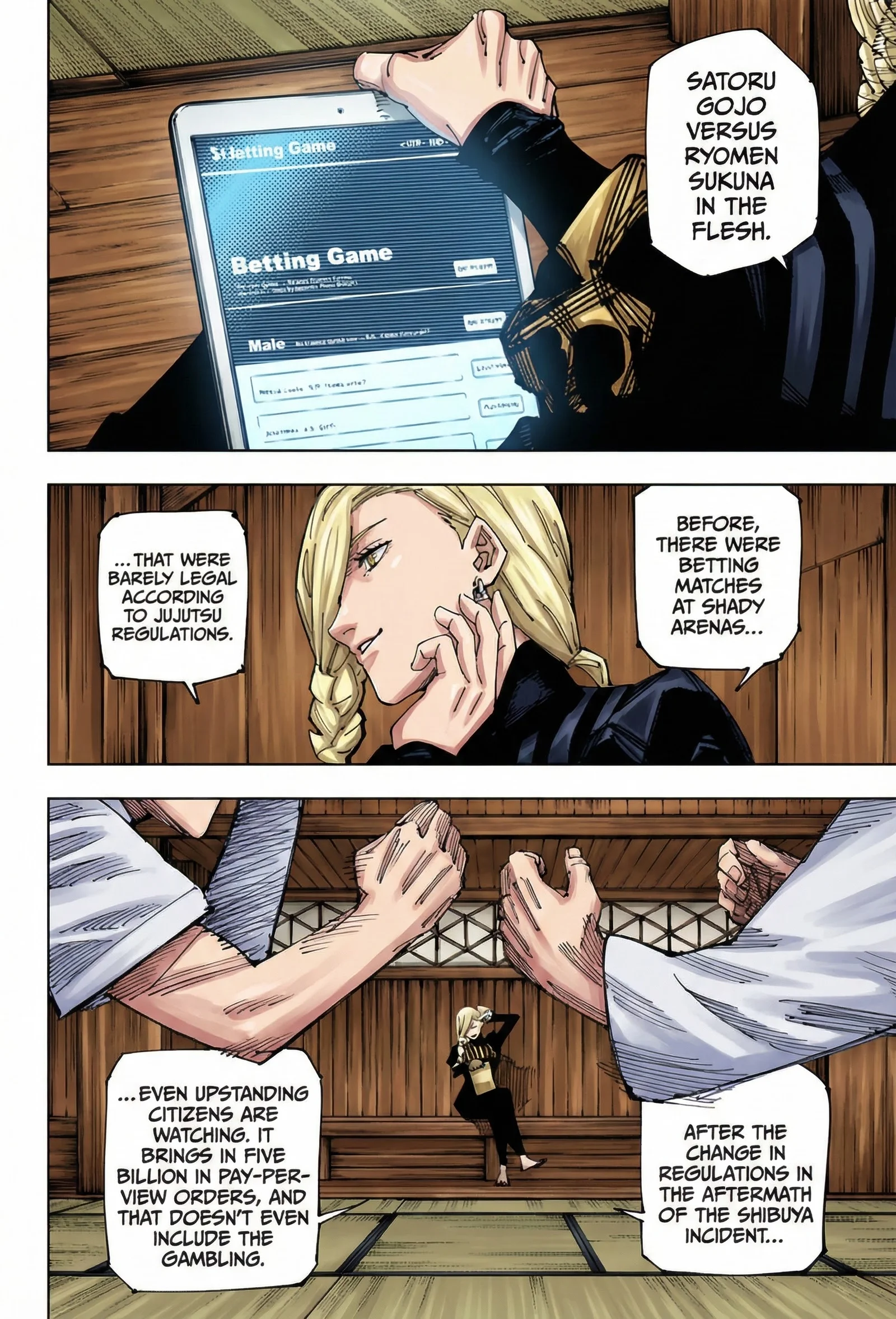 Jujutsu Kaisen Colored Manga JJK, chapter 222, page 8