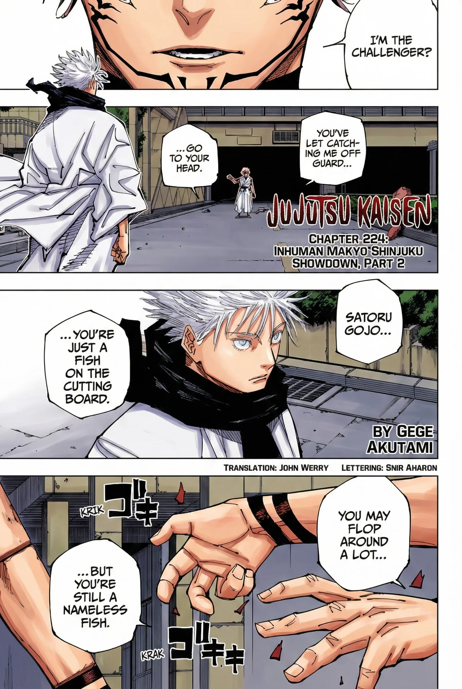 Jujutsu Kaisen Colored Manga JJK, chapter 224, page 1