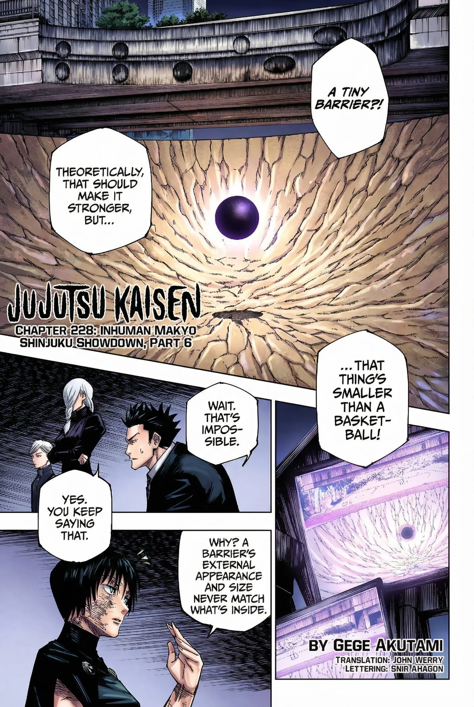 Jujutsu Kaisen Colored Manga JJK, chapter 228, page 1
