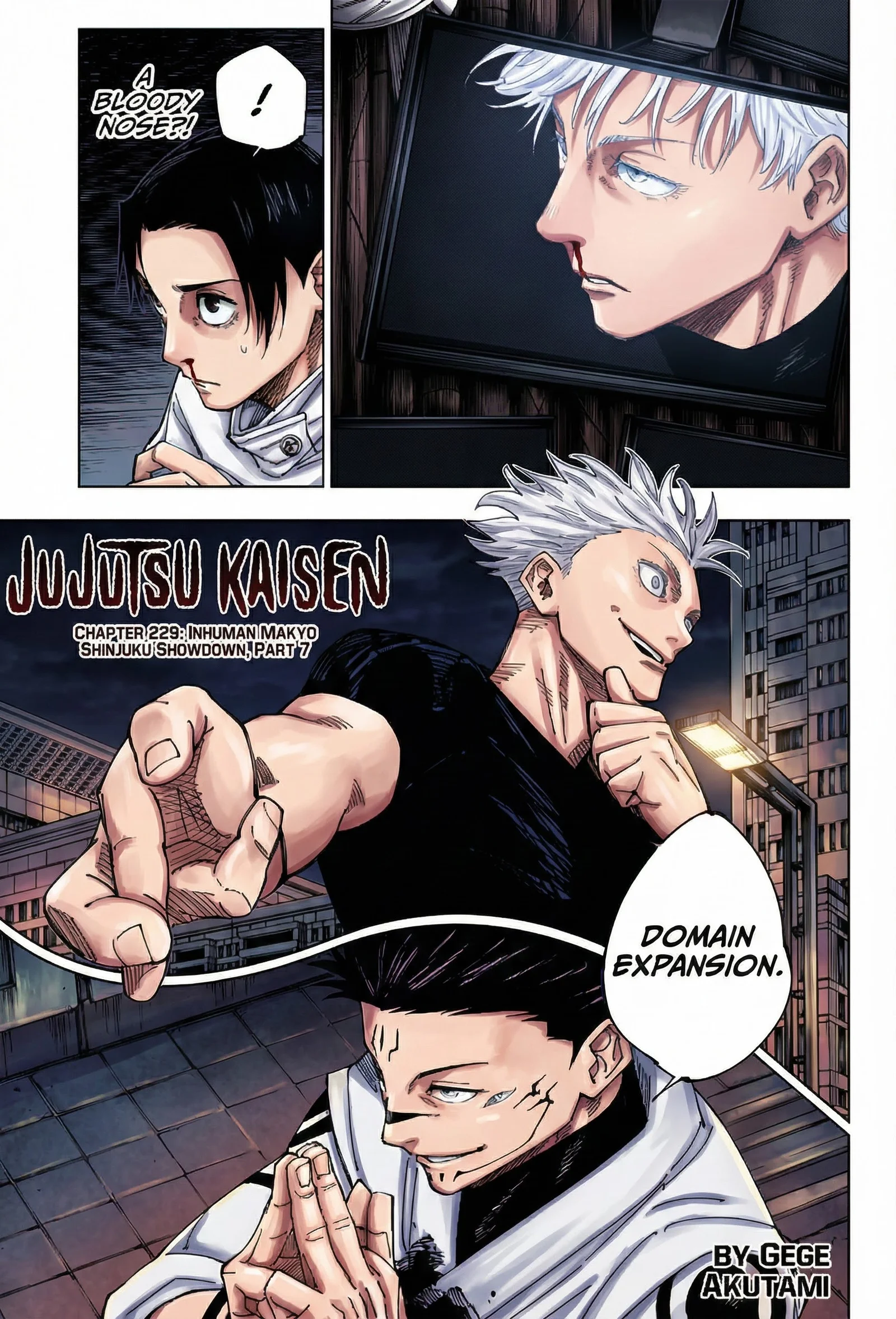 Jujutsu Kaisen Colored Manga JJK, chapter 229, page 1