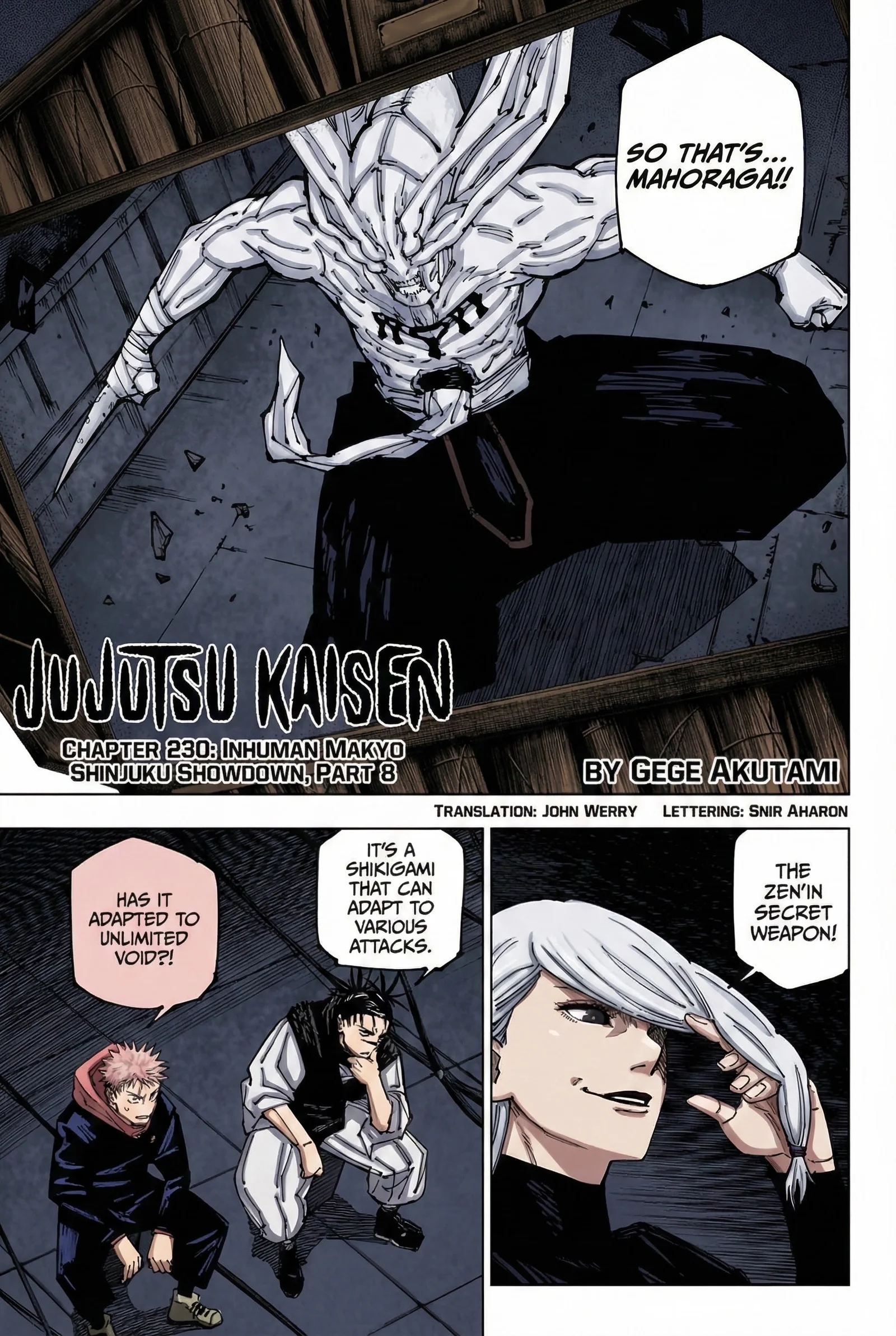 Jujutsu Kaisen Colored Manga JJK, chapter 230, page 1