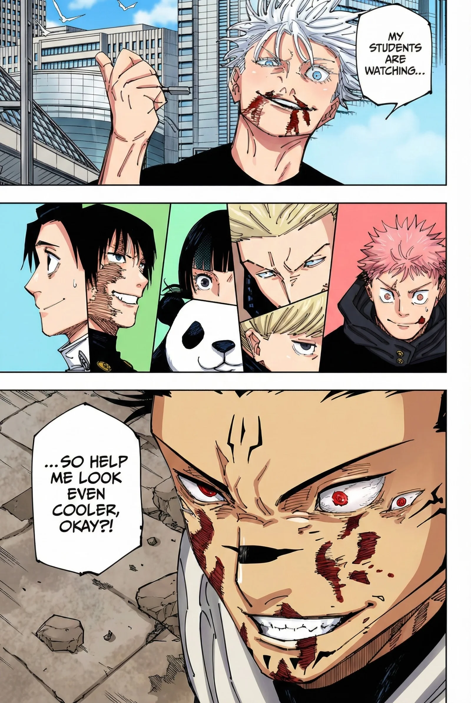 Jujutsu Kaisen Colored Manga JJK, chapter 230, page 17