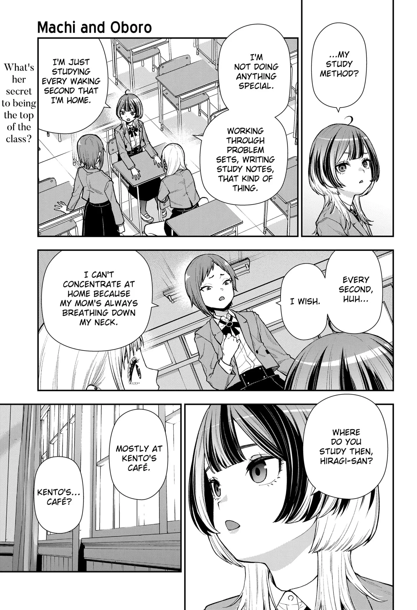 Machi and Oboro, chapter 9, page 1