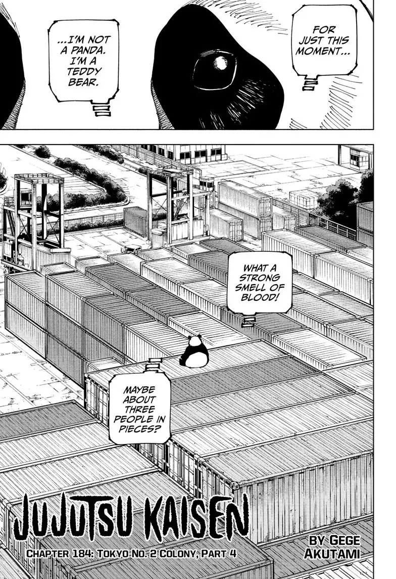 Jujutsu Kaisen (JJK) Manga Online, chapter 184, page 1