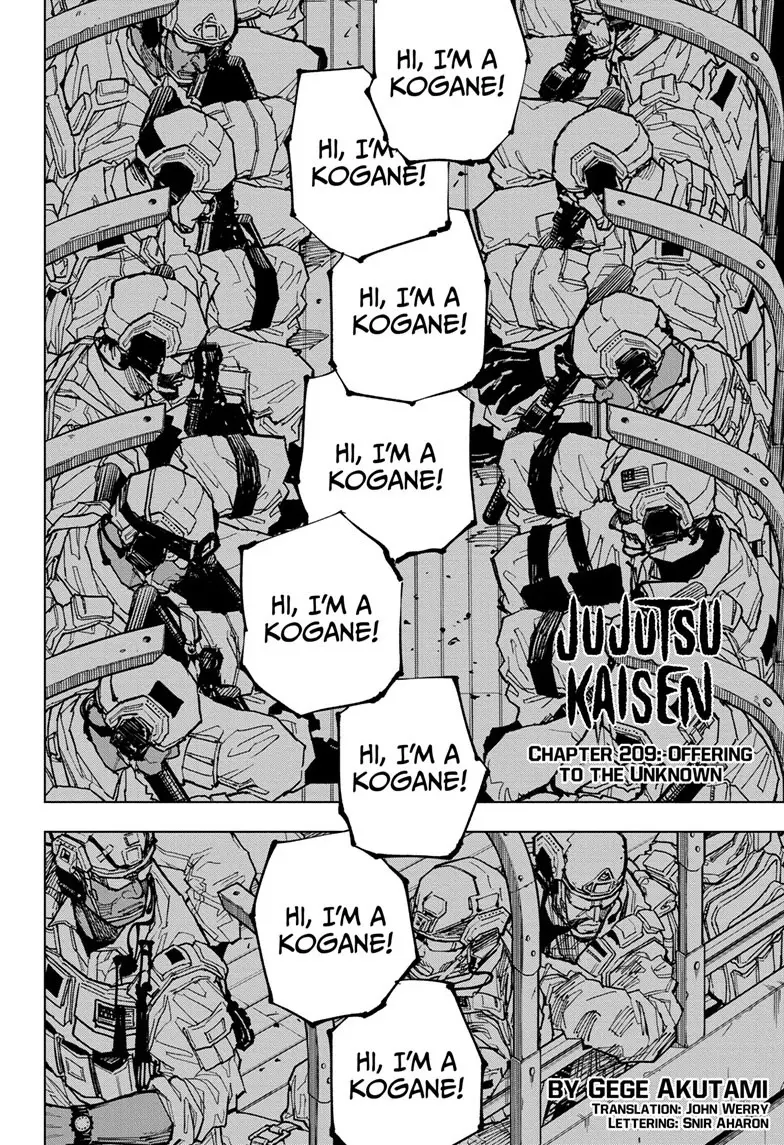 Jujutsu Kaisen (JJK) Manga Online, chapter 209, page 2