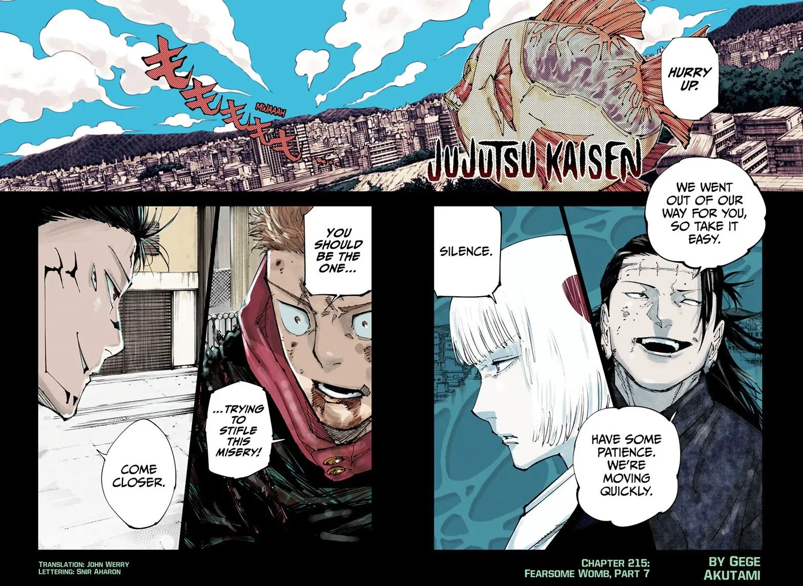 Jujutsu Kaisen (JJK) Manga Online, chapter 215, page 1