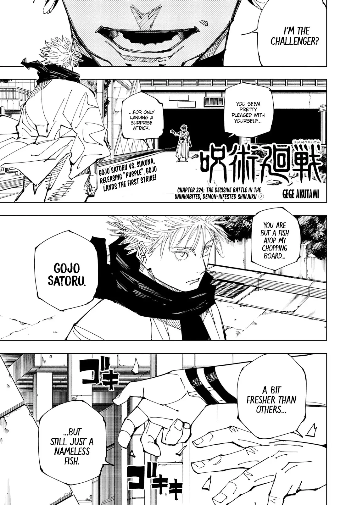 Jujutsu Kaisen (JJK) Manga Online, chapter 224, page 1