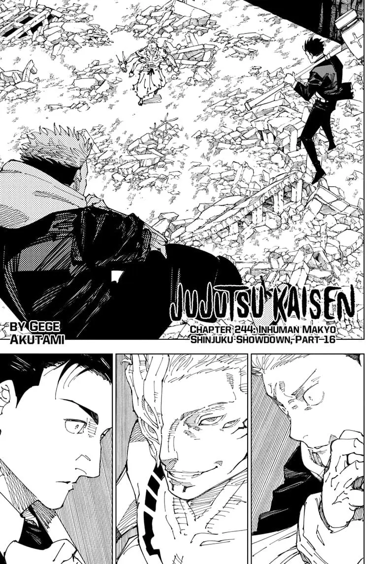 Jujutsu Kaisen (JJK) Manga Online, chapter 244, page 1