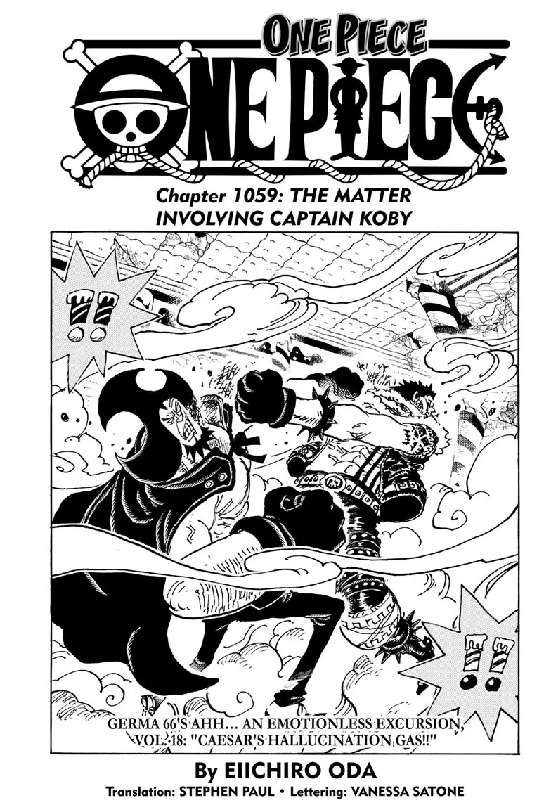 One Piece Manga, chapter 1059, page 1