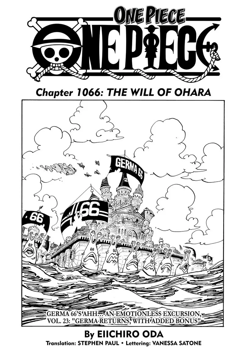 One Piece Manga, chapter 1066, page 1