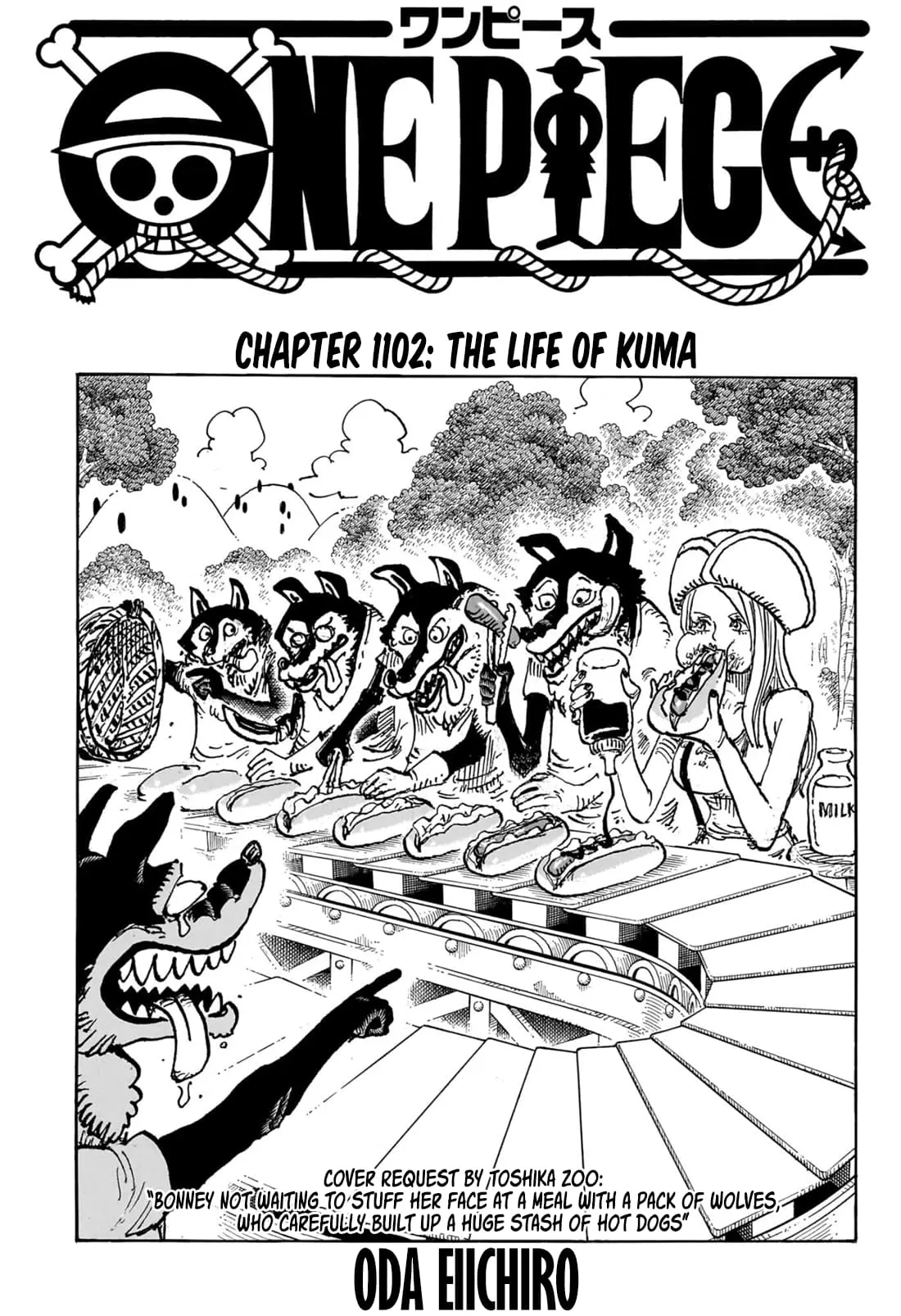 One Piece Manga, chapter 1102, page 2
