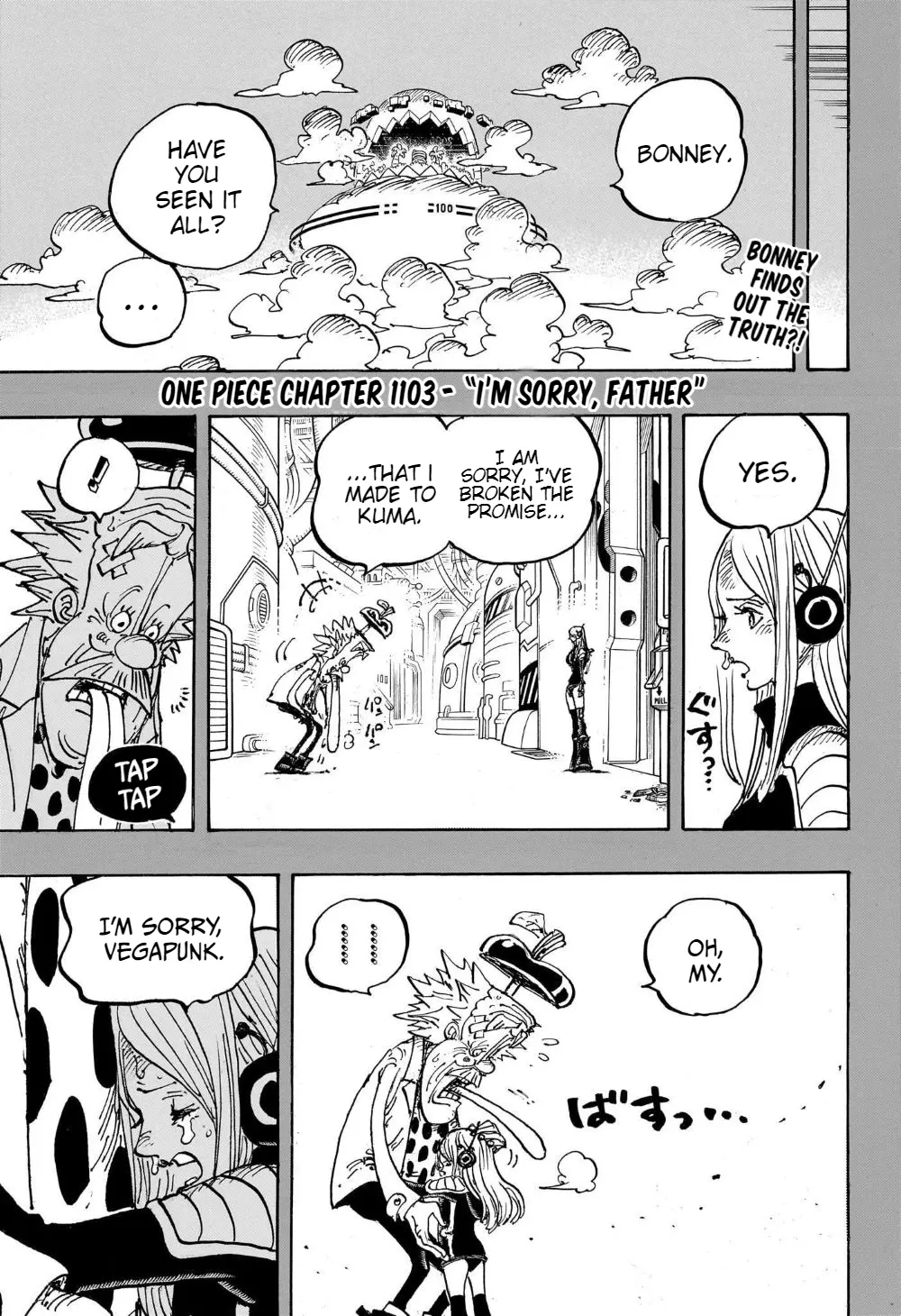 One Piece Manga, chapter 1103, page 2