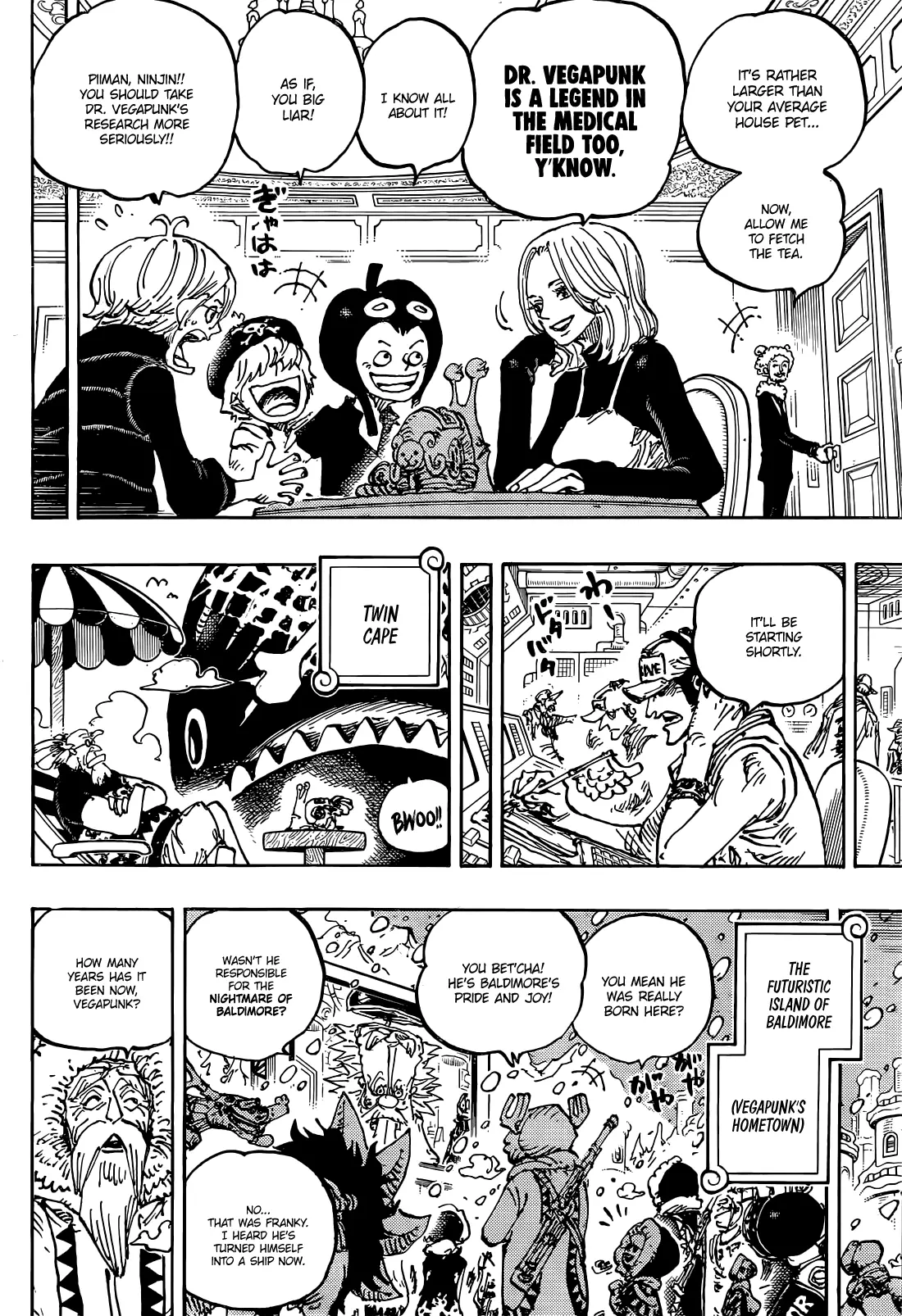 One Piece Manga, chapter 1113, page 4