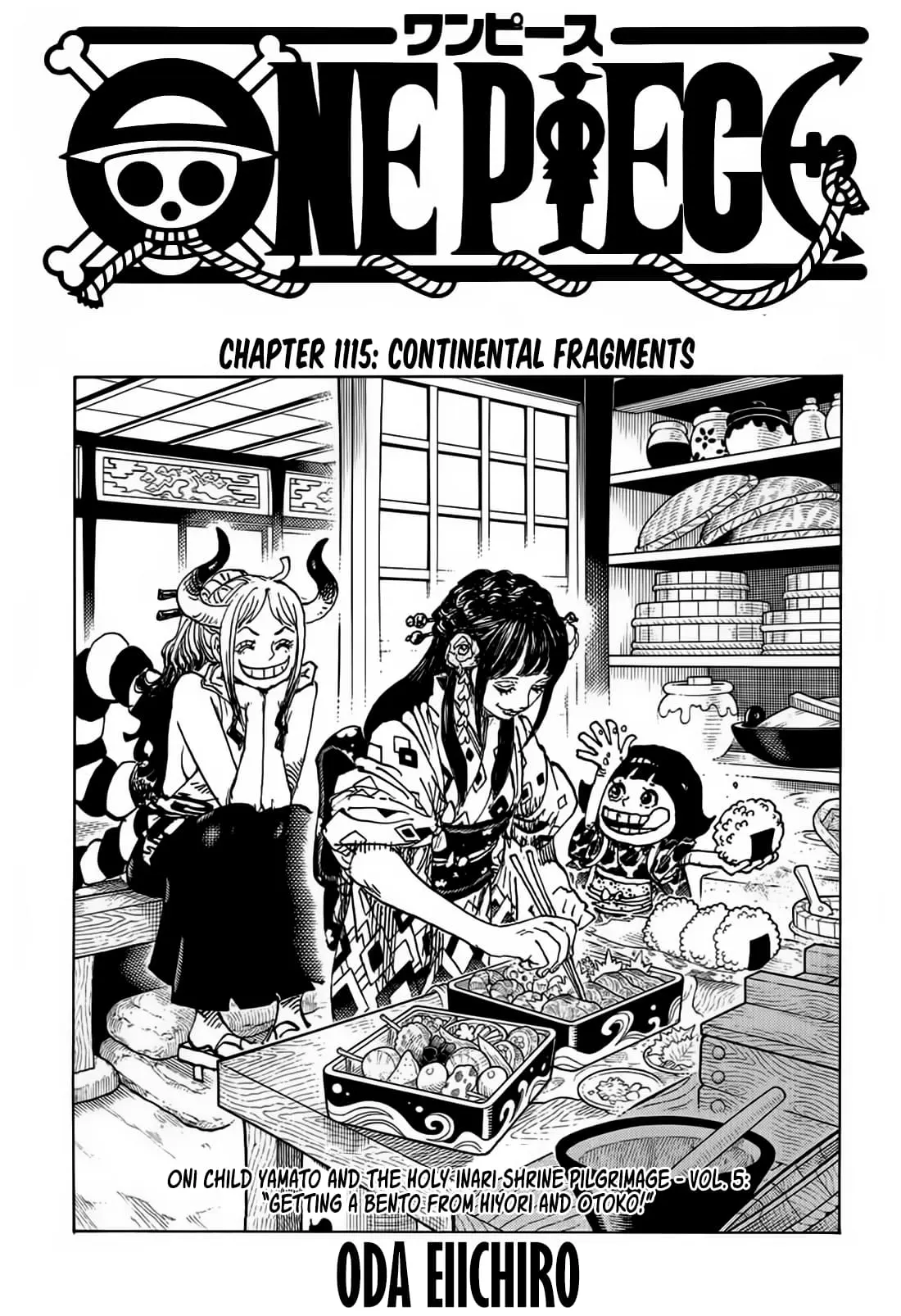 One Piece Manga, chapter 1115, page 1
