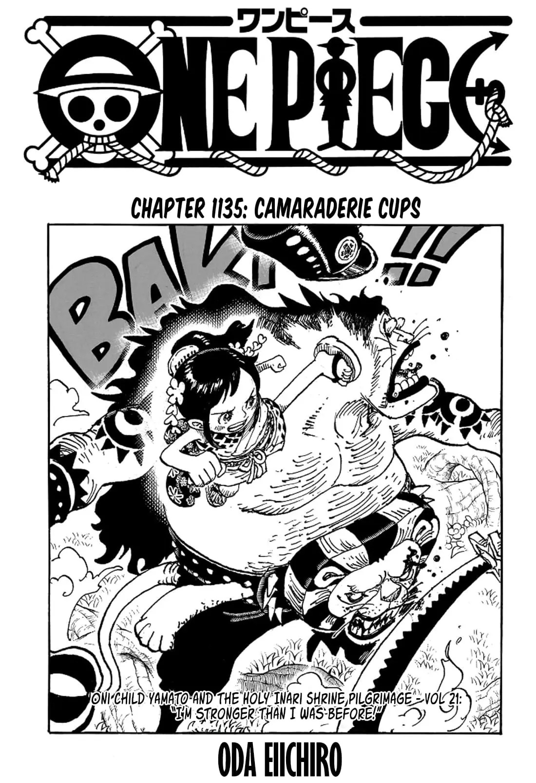 One Piece Manga, chapter 1135, page 2