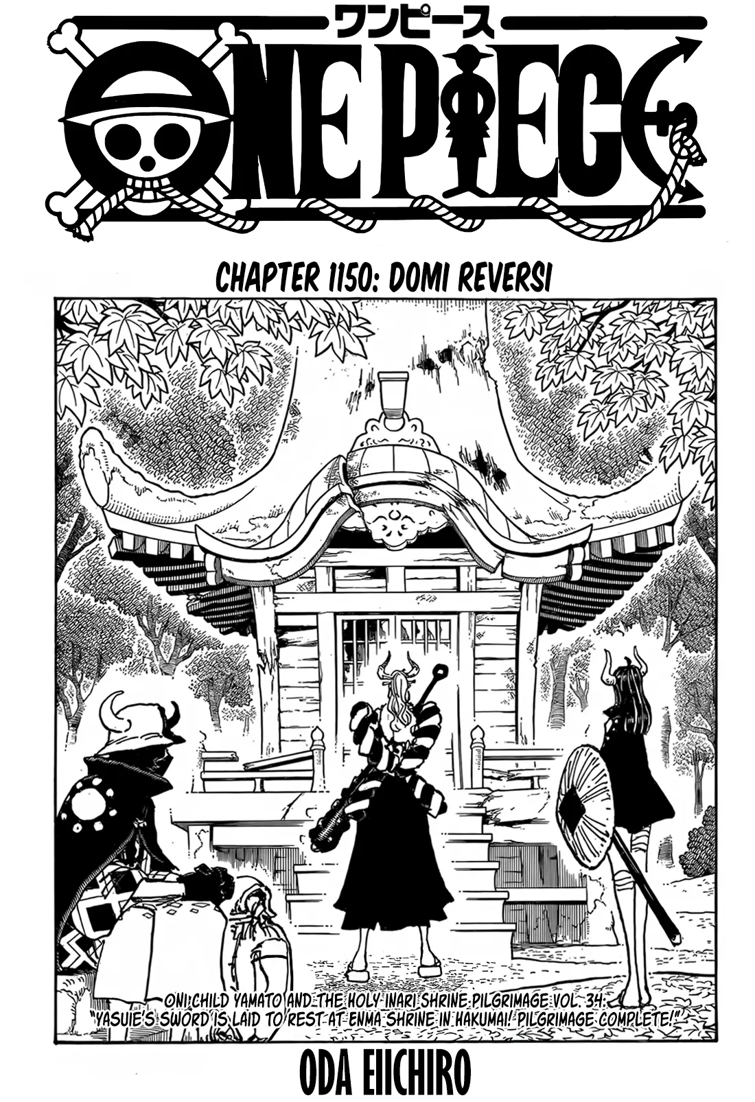 One Piece Manga, chapter 1150, page 1