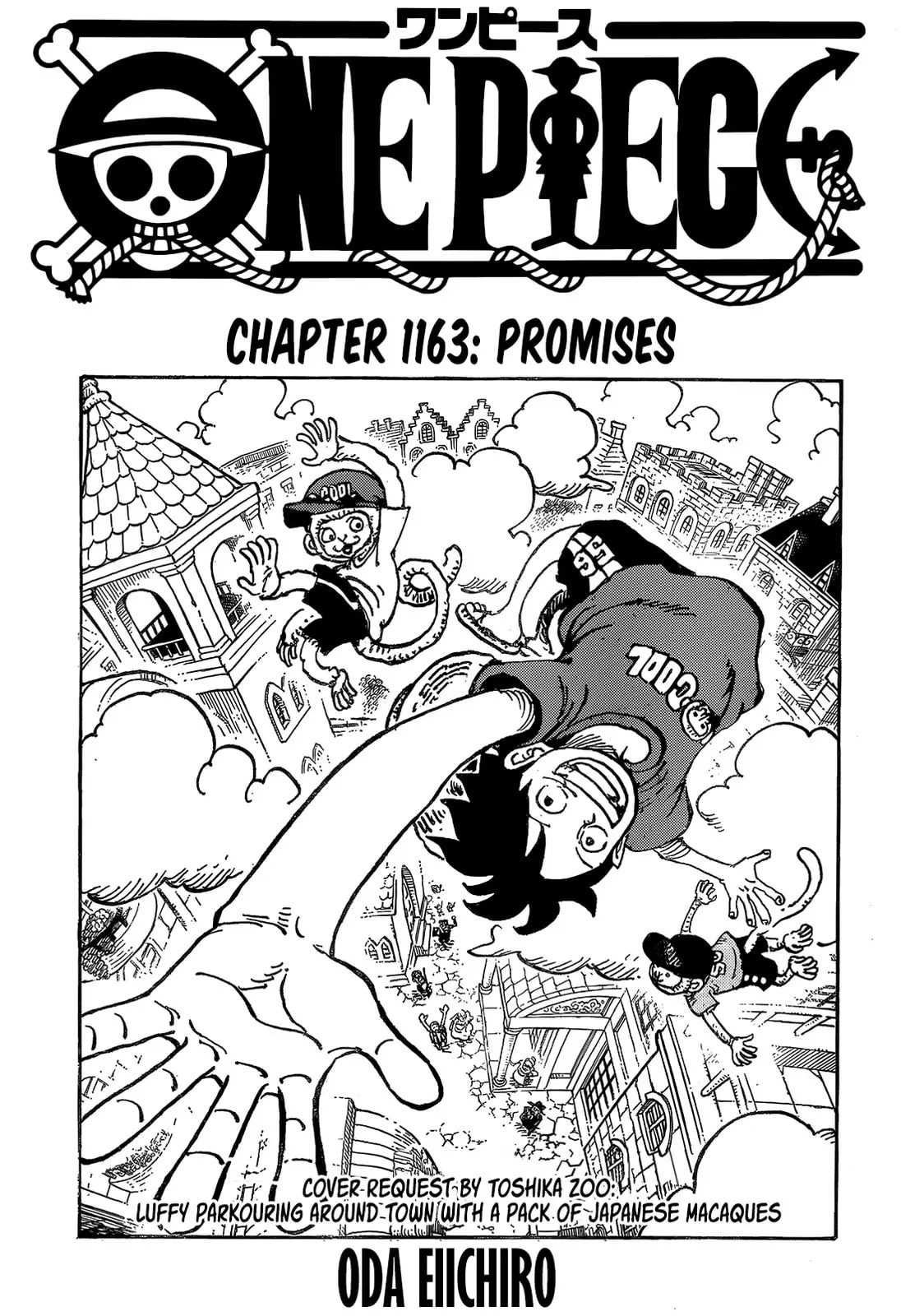 One Piece Manga, chapter 1163, page 1