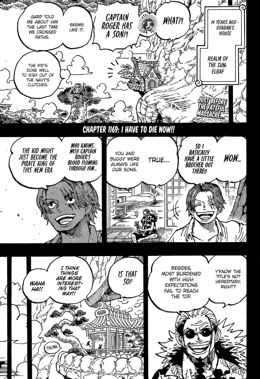 One Piece Manga, chapter 1169, page 3