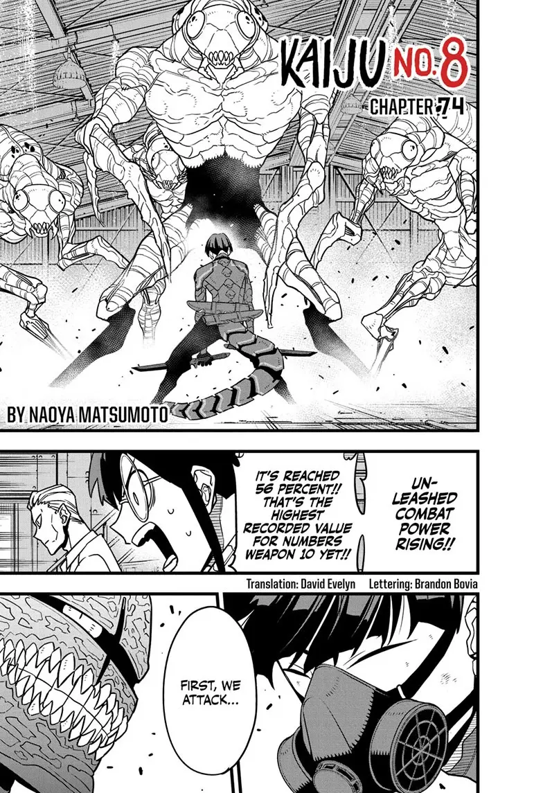 Kaiju No 8 Manga, chapter 74, page 1