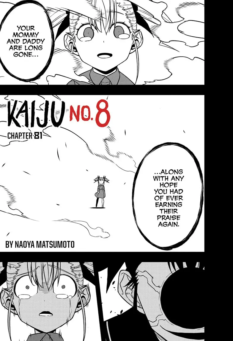 Kaiju No 8 Manga, chapter 81, page 1