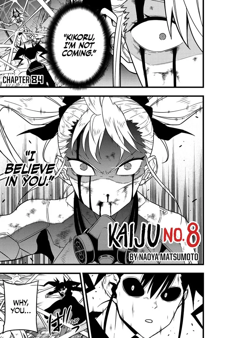 Kaiju No 8 Manga, chapter 84, page 1