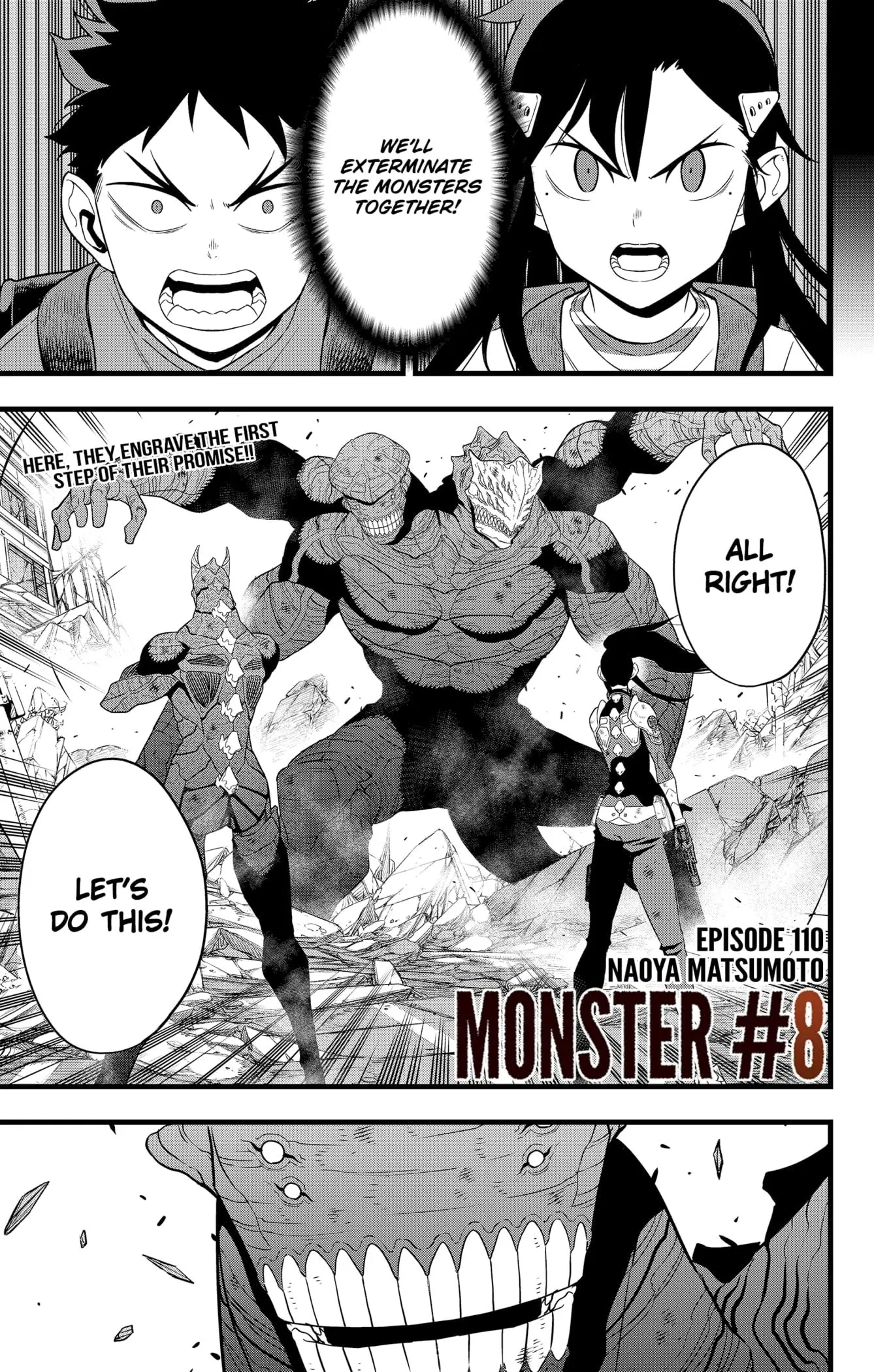 Kaiju No 8 Manga, chapter 110, page 1