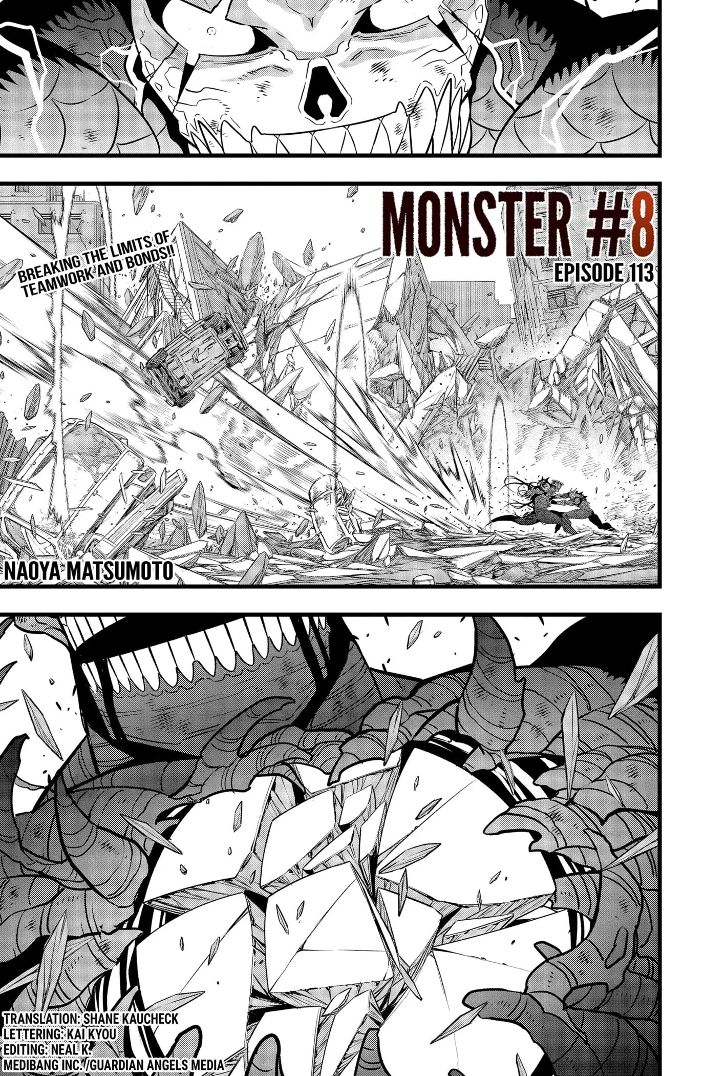 Kaiju No 8 Manga, chapter 113, page 1