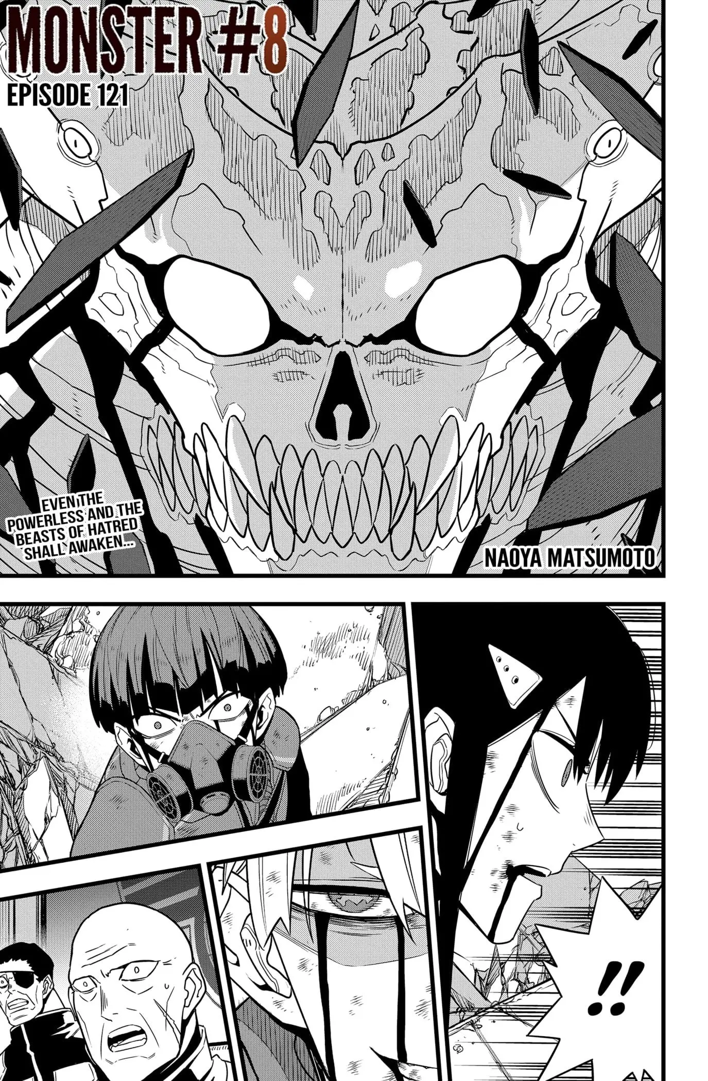 Kaiju No 8 Manga, chapter 121, page 1