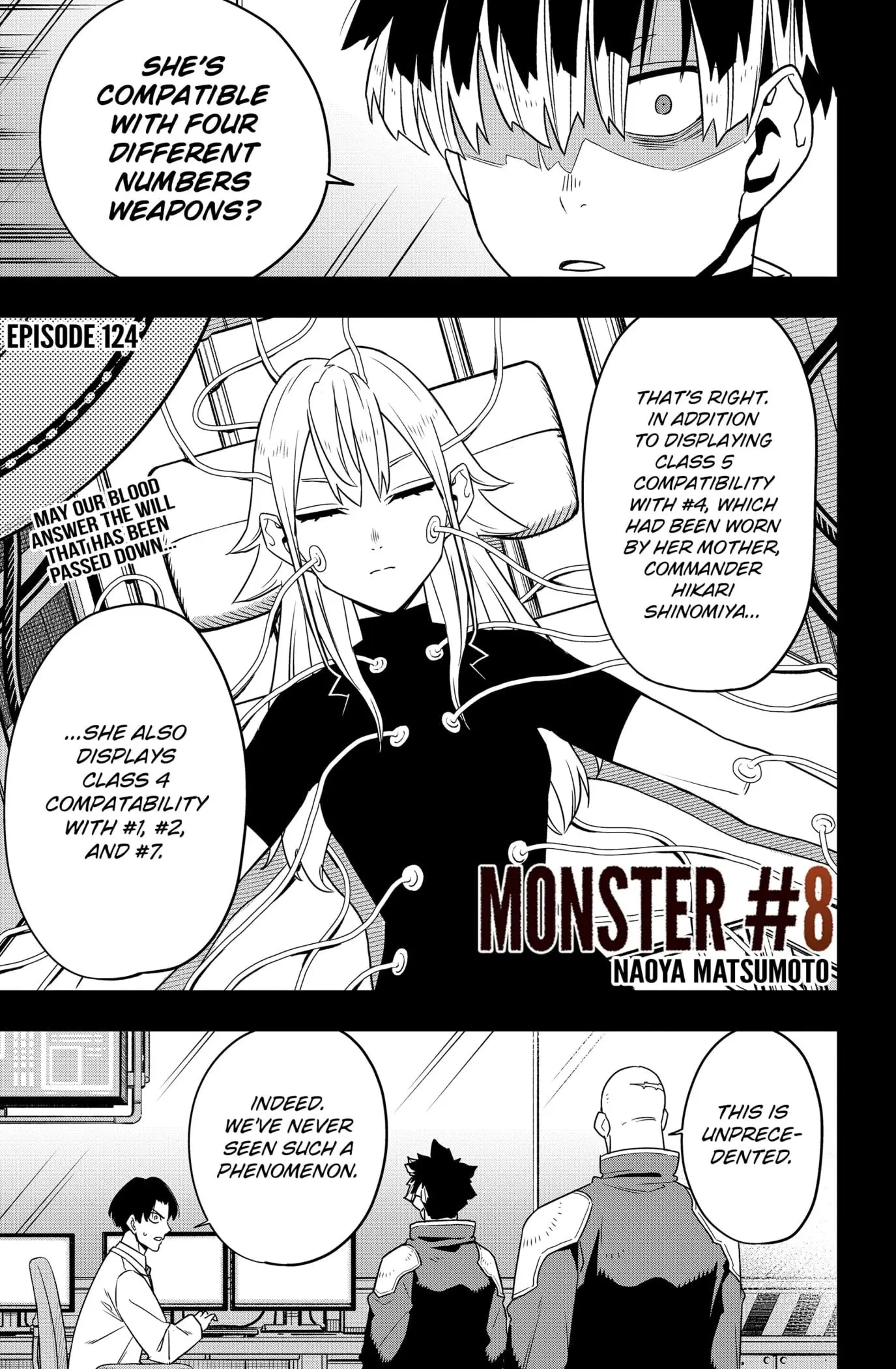 Kaiju No 8 Manga, chapter 124, page 1