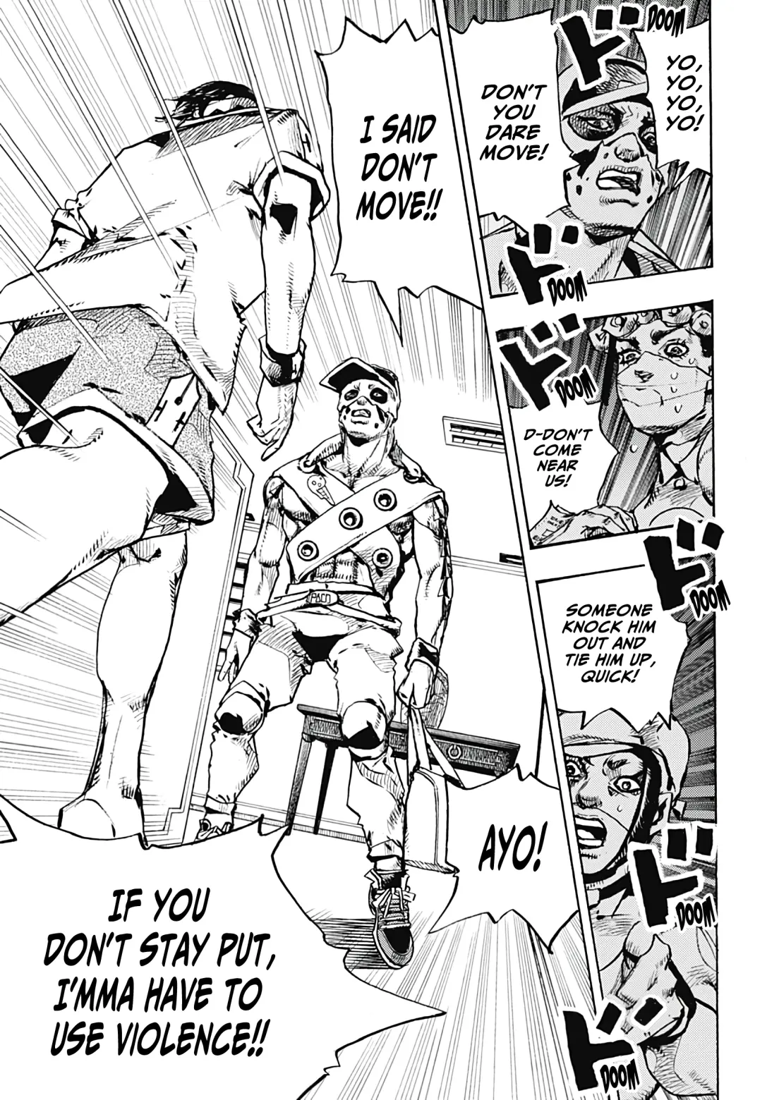 JoJo Bizarre Adventure Part 9: The JoJoLands, chapter 4, page 28