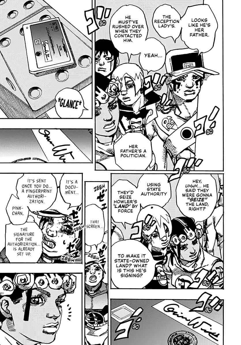 JoJo Bizarre Adventure Part 9: The JoJoLands, chapter 16, page 39
