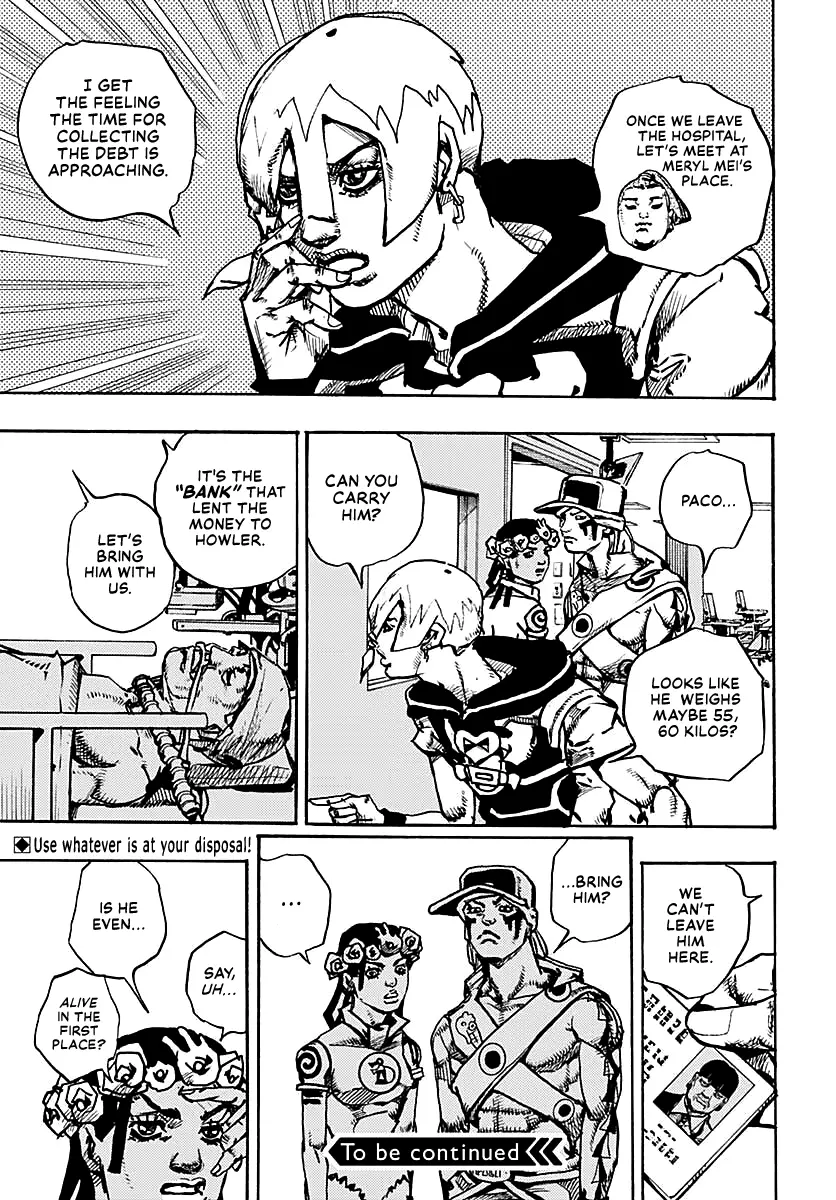 JoJo Bizarre Adventure Part 9: The JoJoLands, chapter 20, page 38