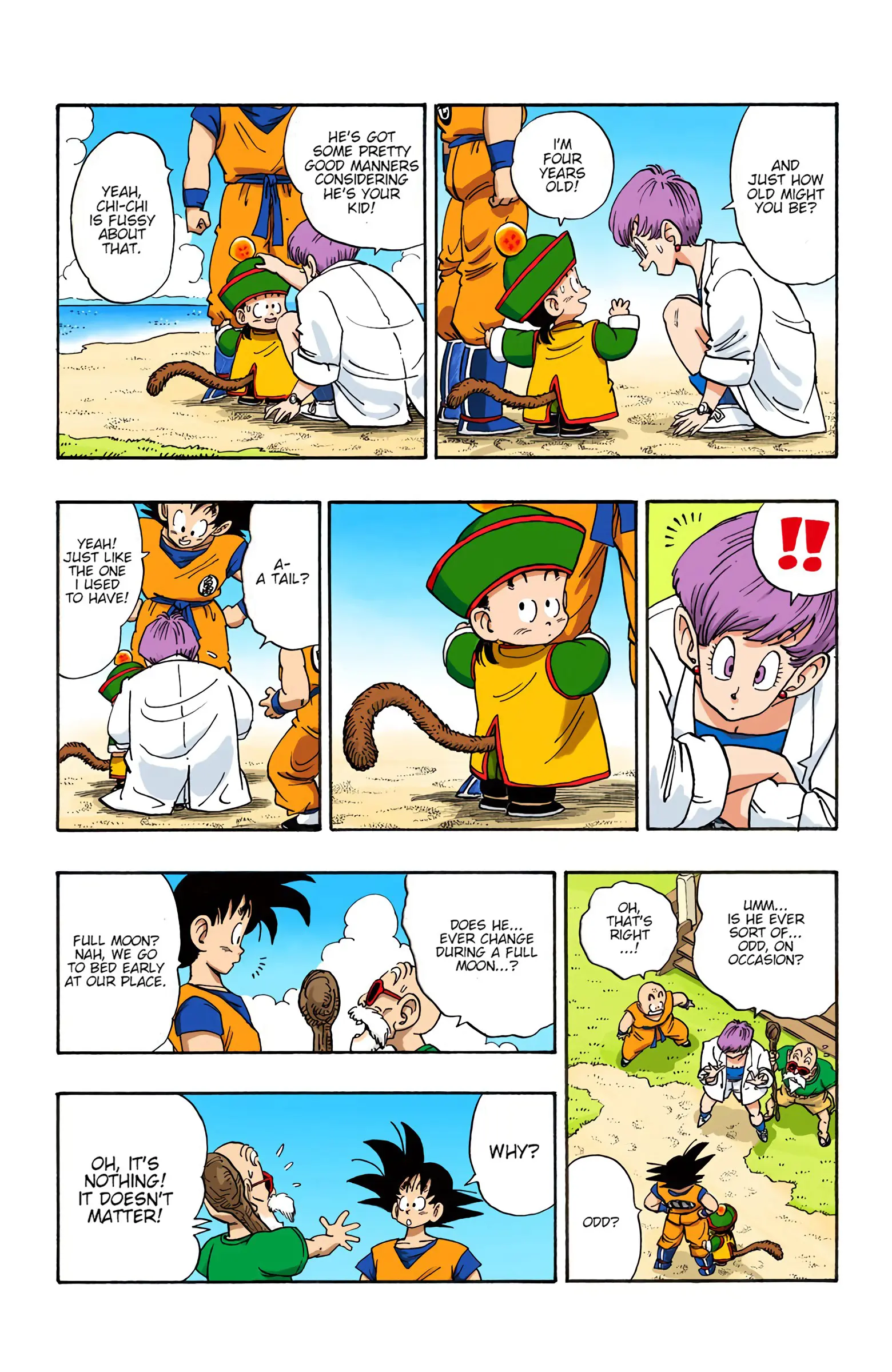 DBZ Saiyan Saga Colored Manga, chapter 196, page 8