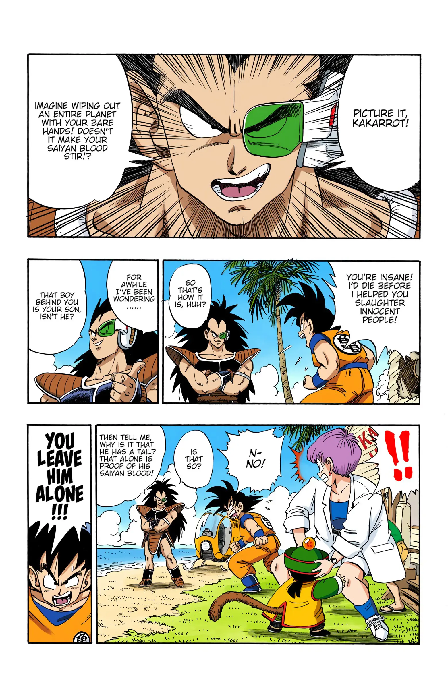 DBZ Saiyan Saga Colored Manga, chapter 197, page 12
