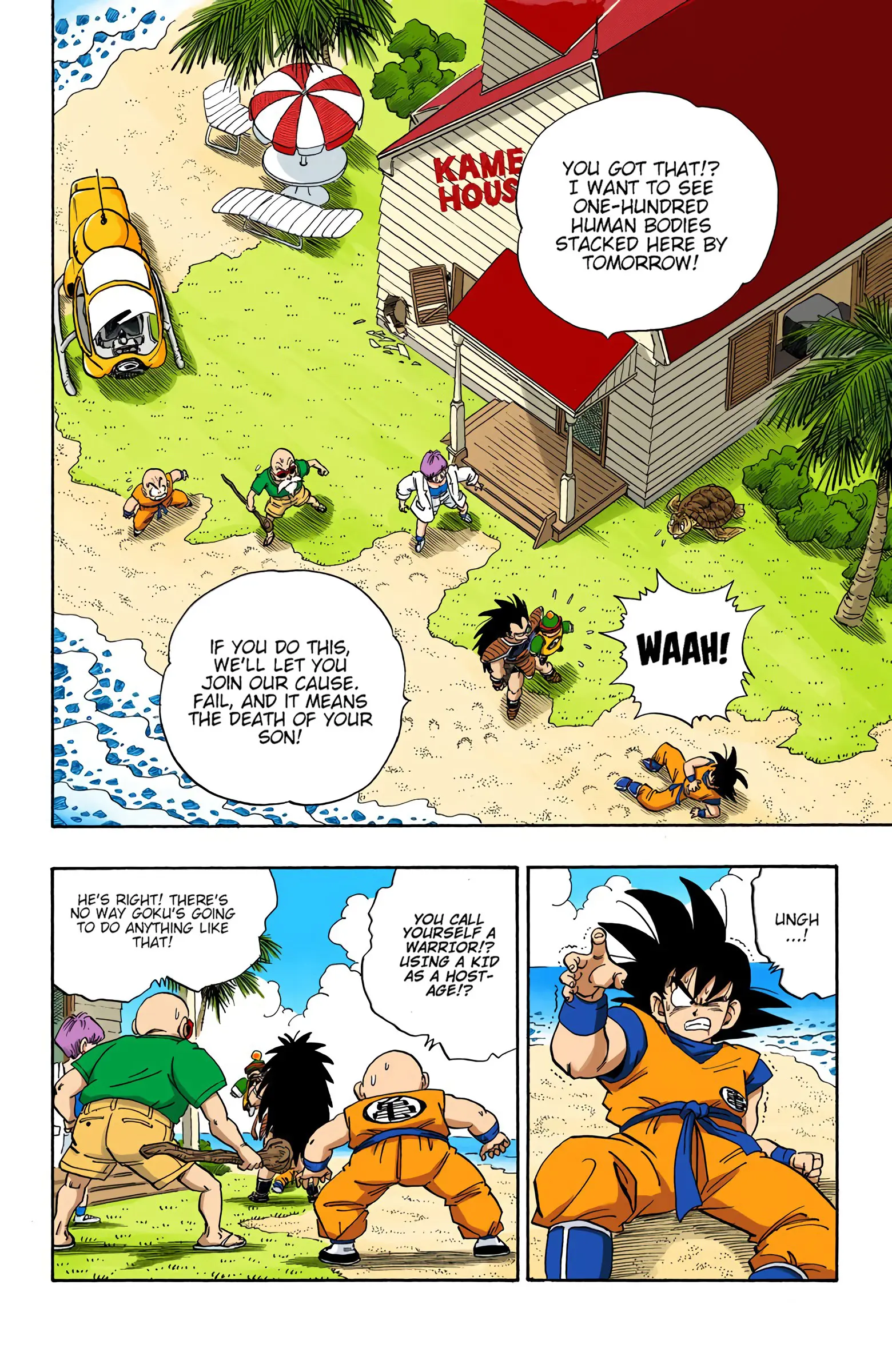 DBZ Saiyan Saga Colored Manga, chapter 198, page 2