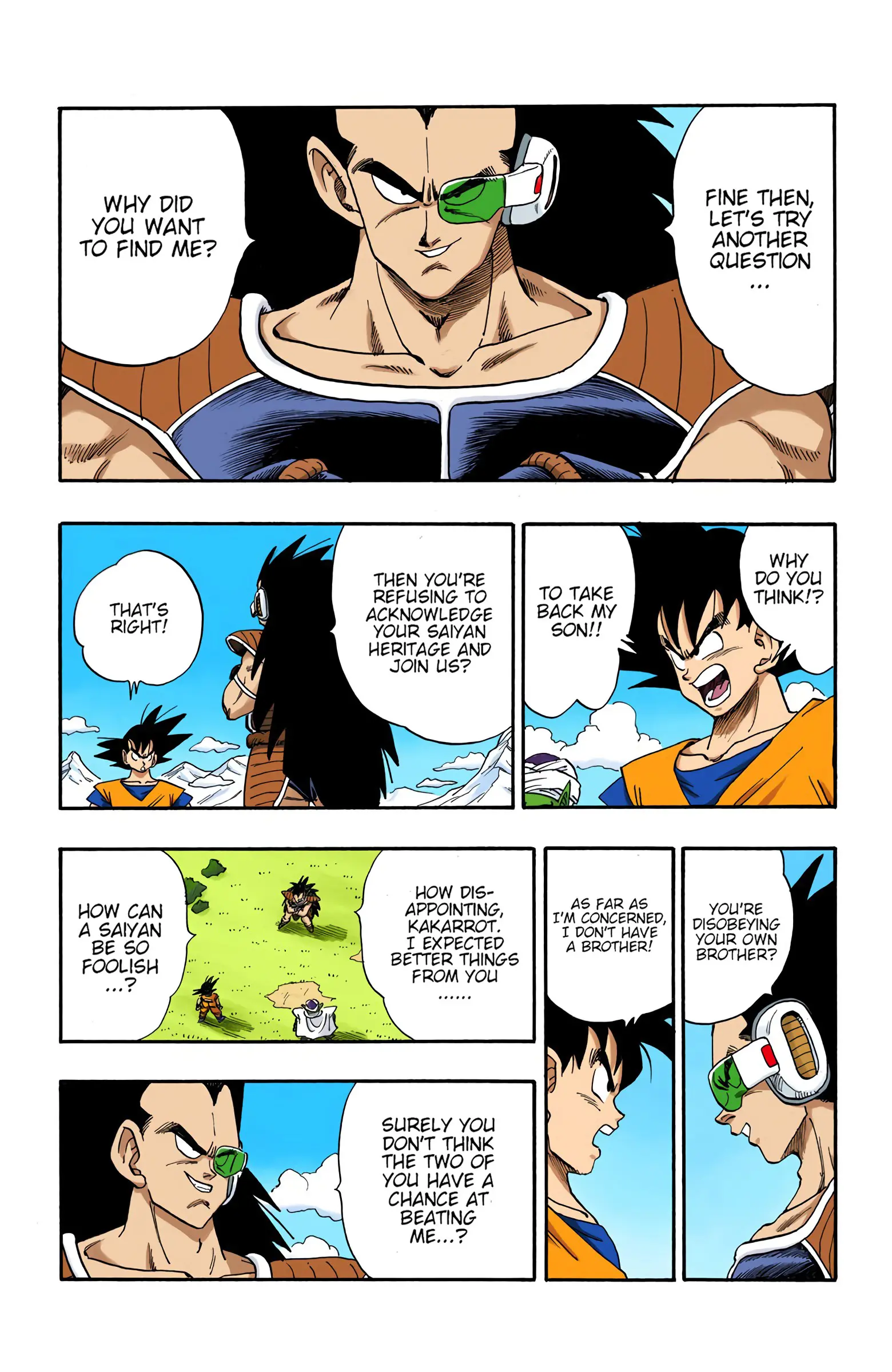 DBZ Saiyan Saga Colored Manga, chapter 199, page 9