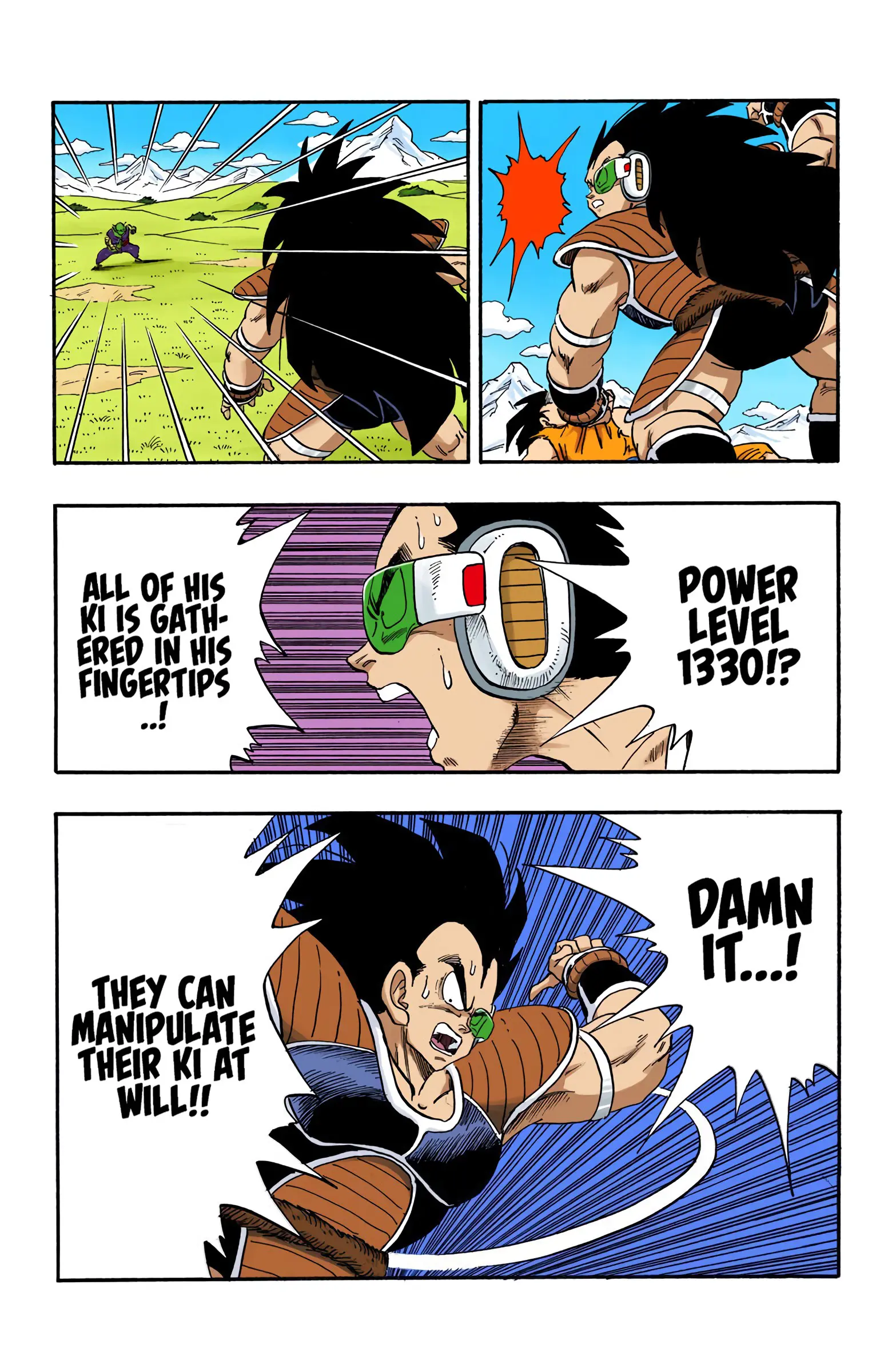 DBZ Saiyan Saga Colored Manga, chapter 201, page 14