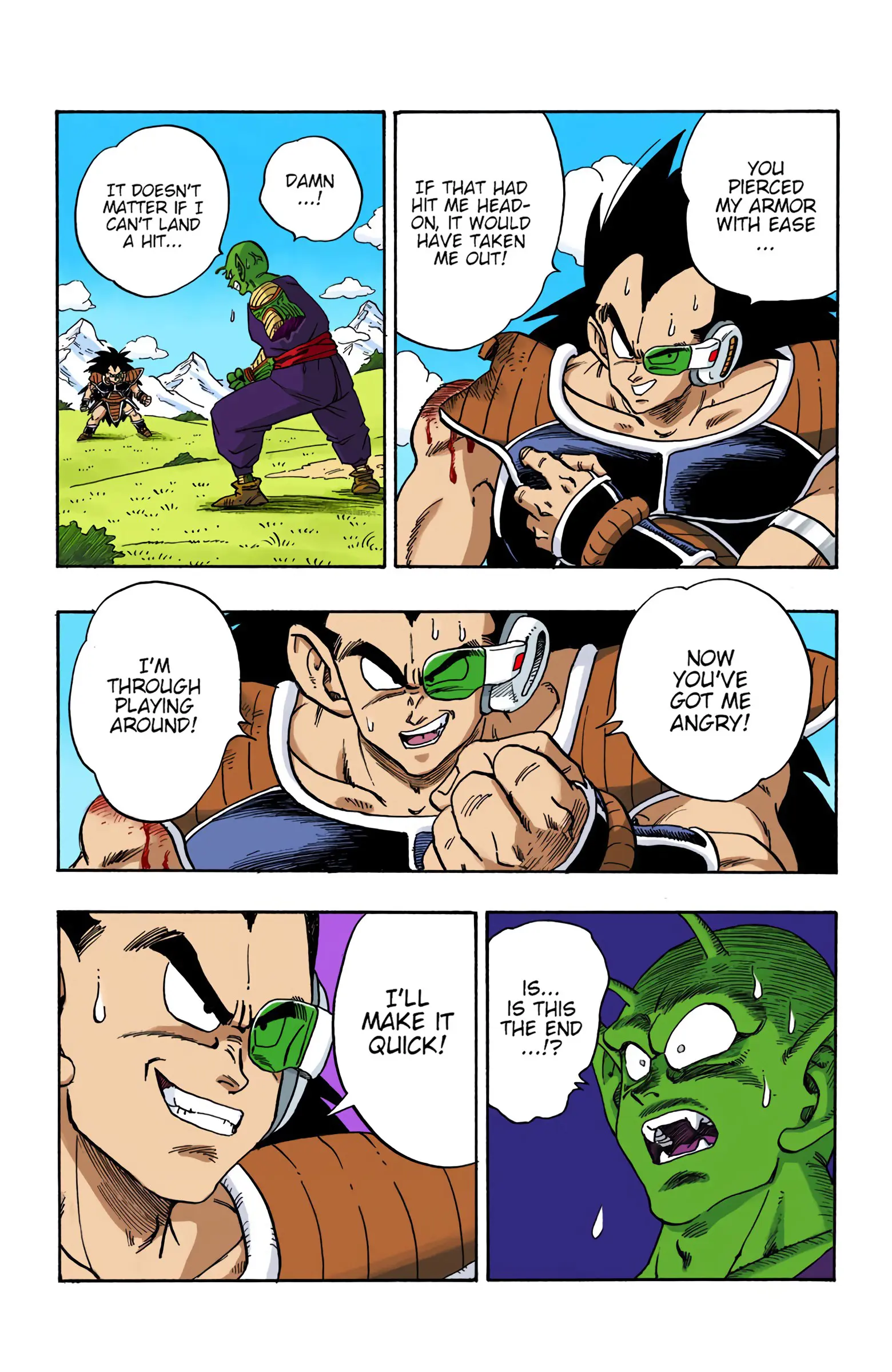 DBZ Saiyan Saga Colored Manga, chapter 202, page 7