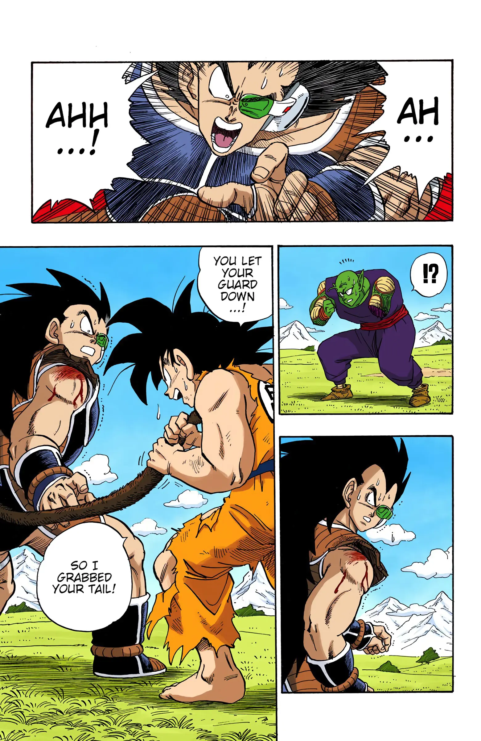 DBZ Saiyan Saga Colored Manga, chapter 202, page 9