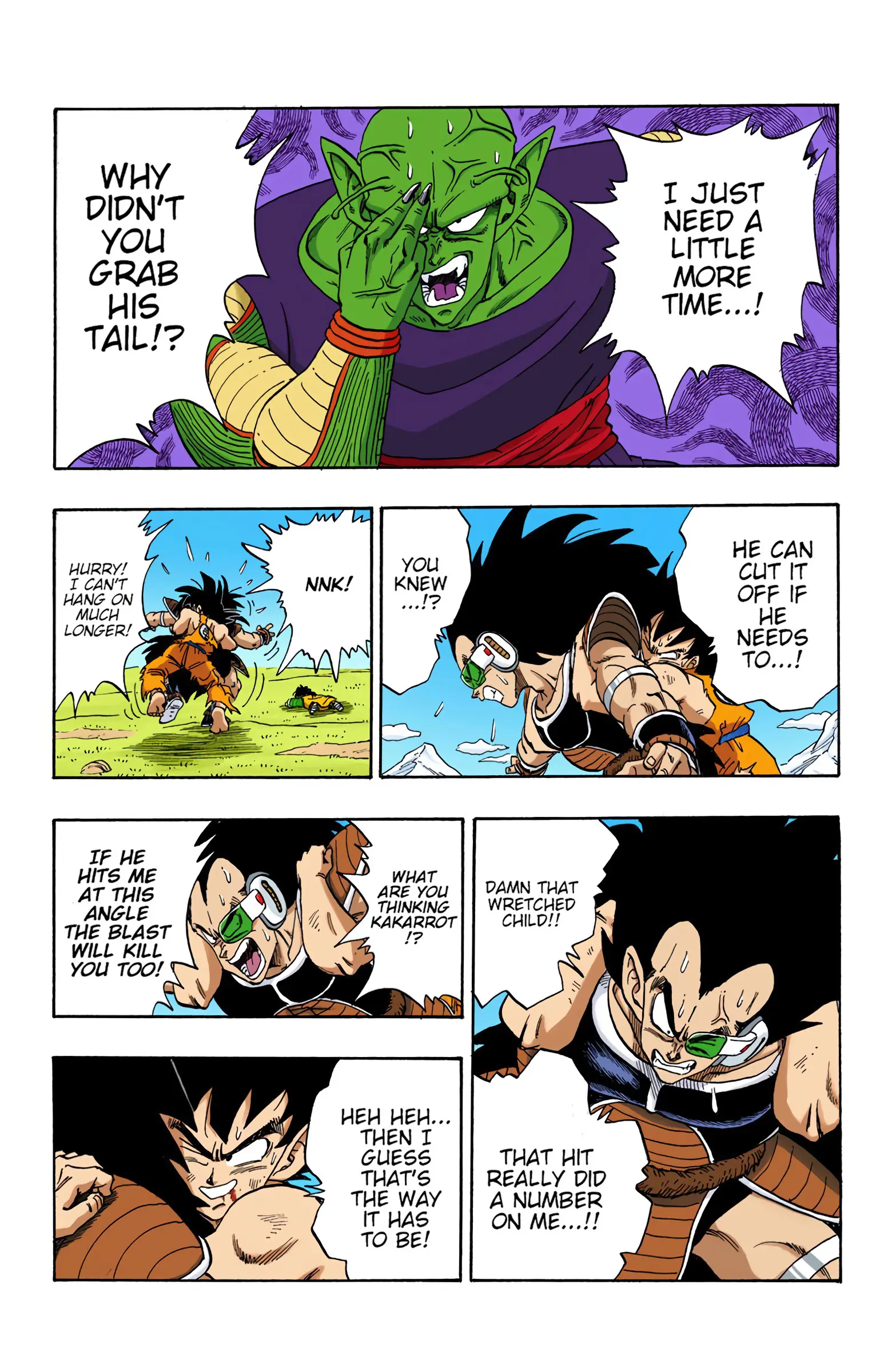 DBZ Saiyan Saga Colored Manga, chapter 203, page 12