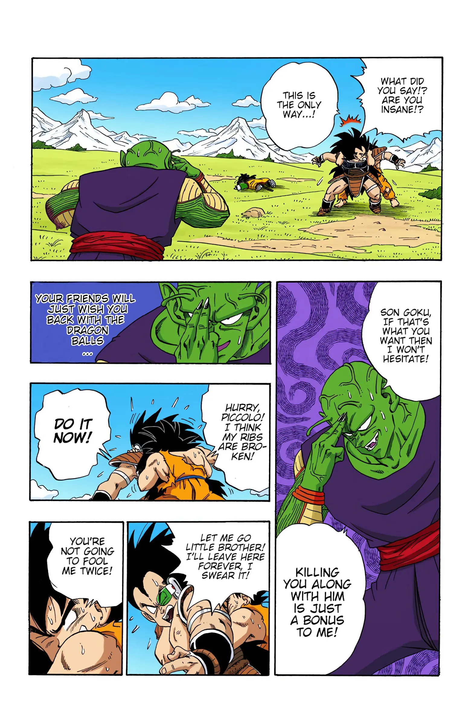 DBZ Saiyan Saga Colored Manga, chapter 203, page 13