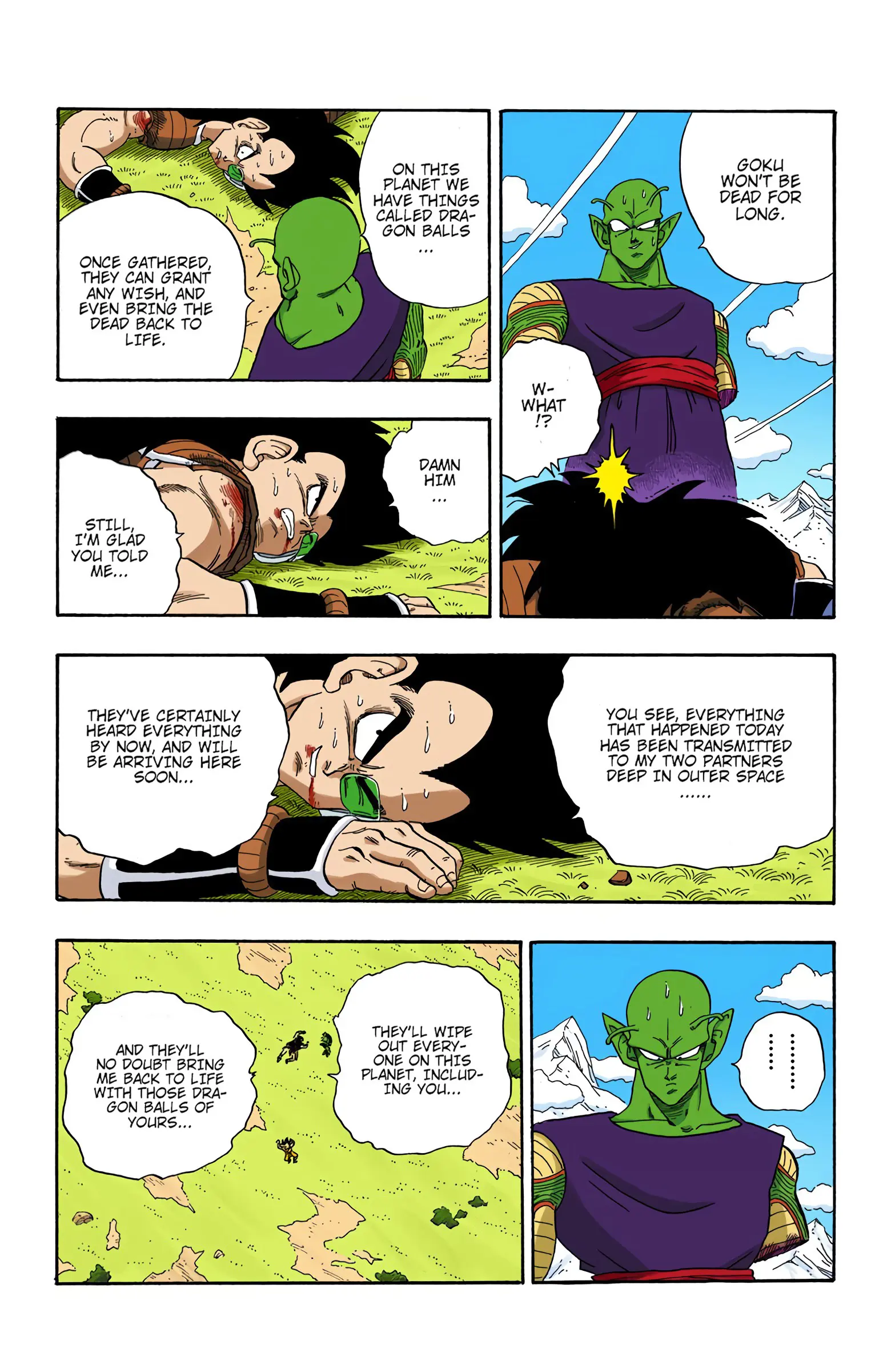 DBZ Saiyan Saga Colored Manga, chapter 204, page 6