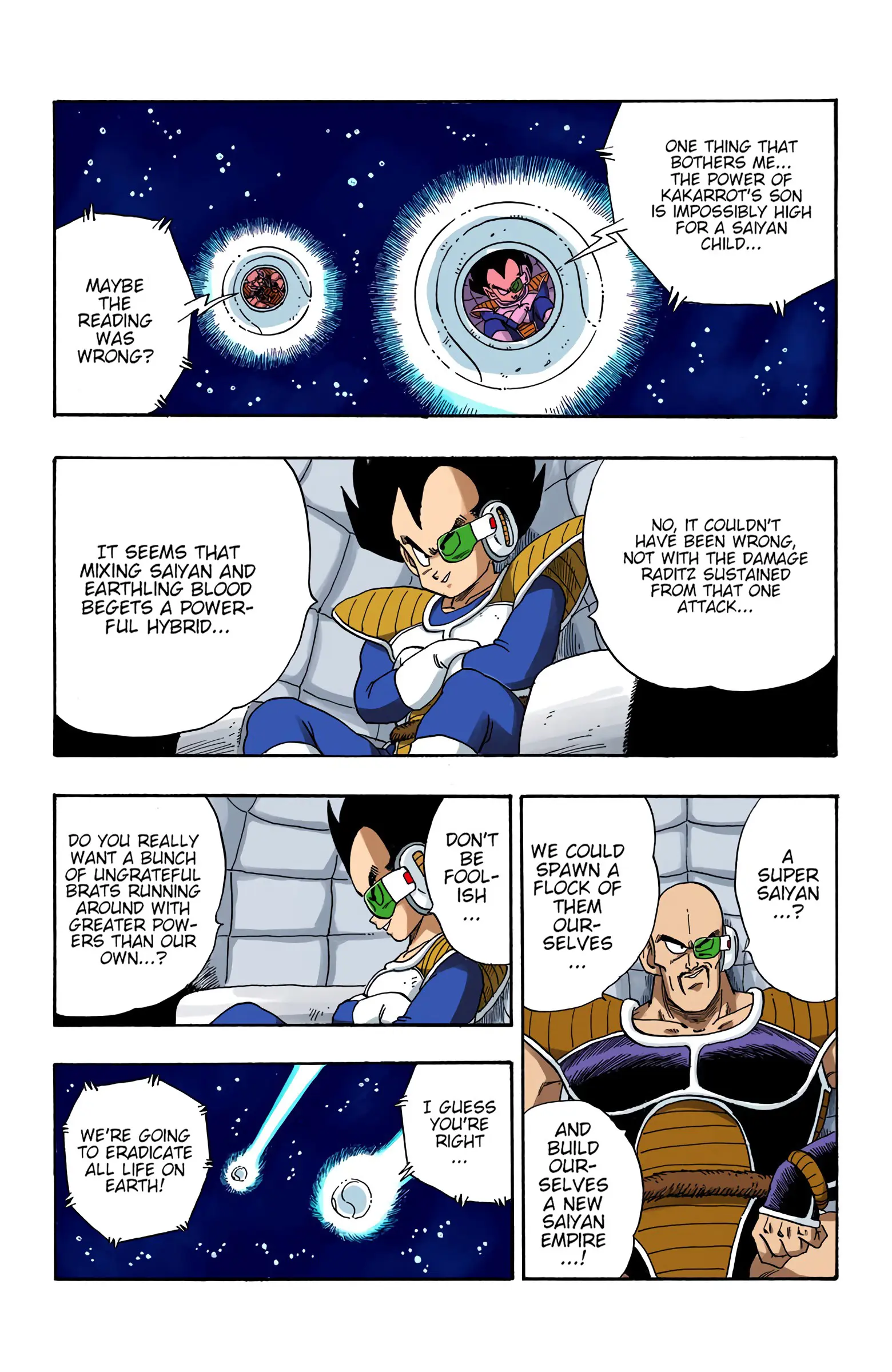 DBZ Saiyan Saga Colored Manga, chapter 204, page 13