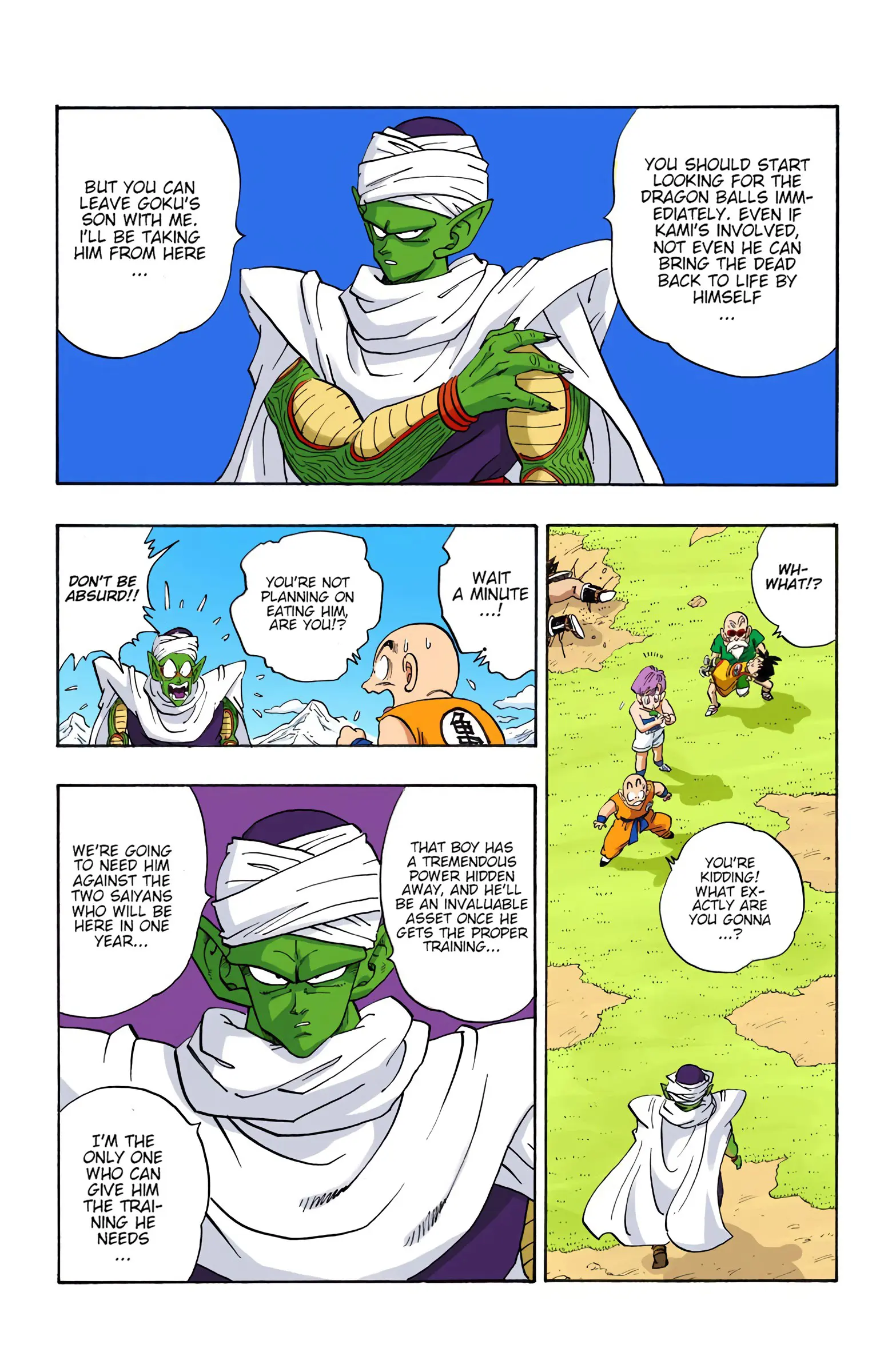 DBZ Saiyan Saga Colored Manga, chapter 205, page 5