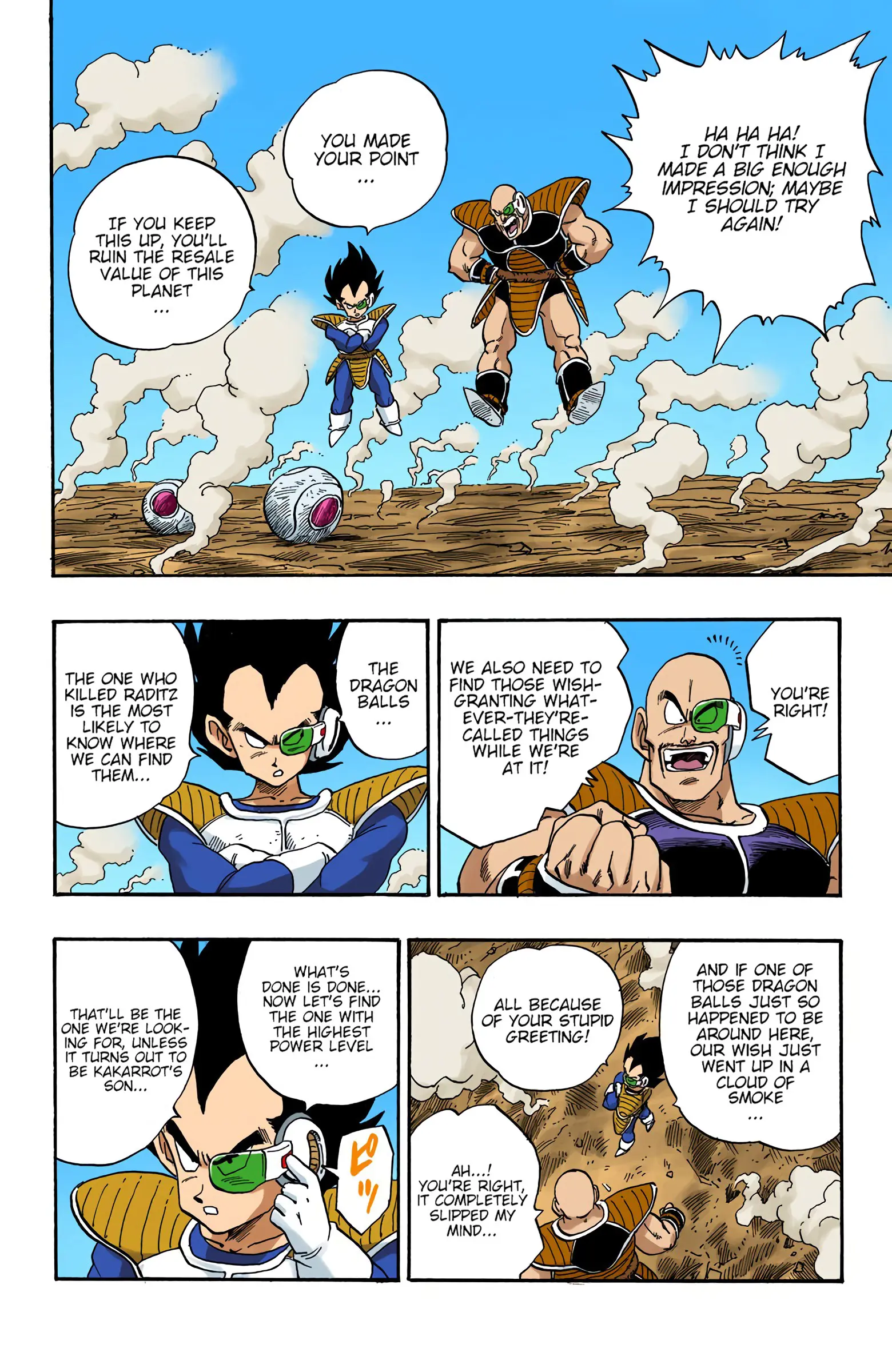 DBZ Saiyan Saga Colored Manga, chapter 213, page 8