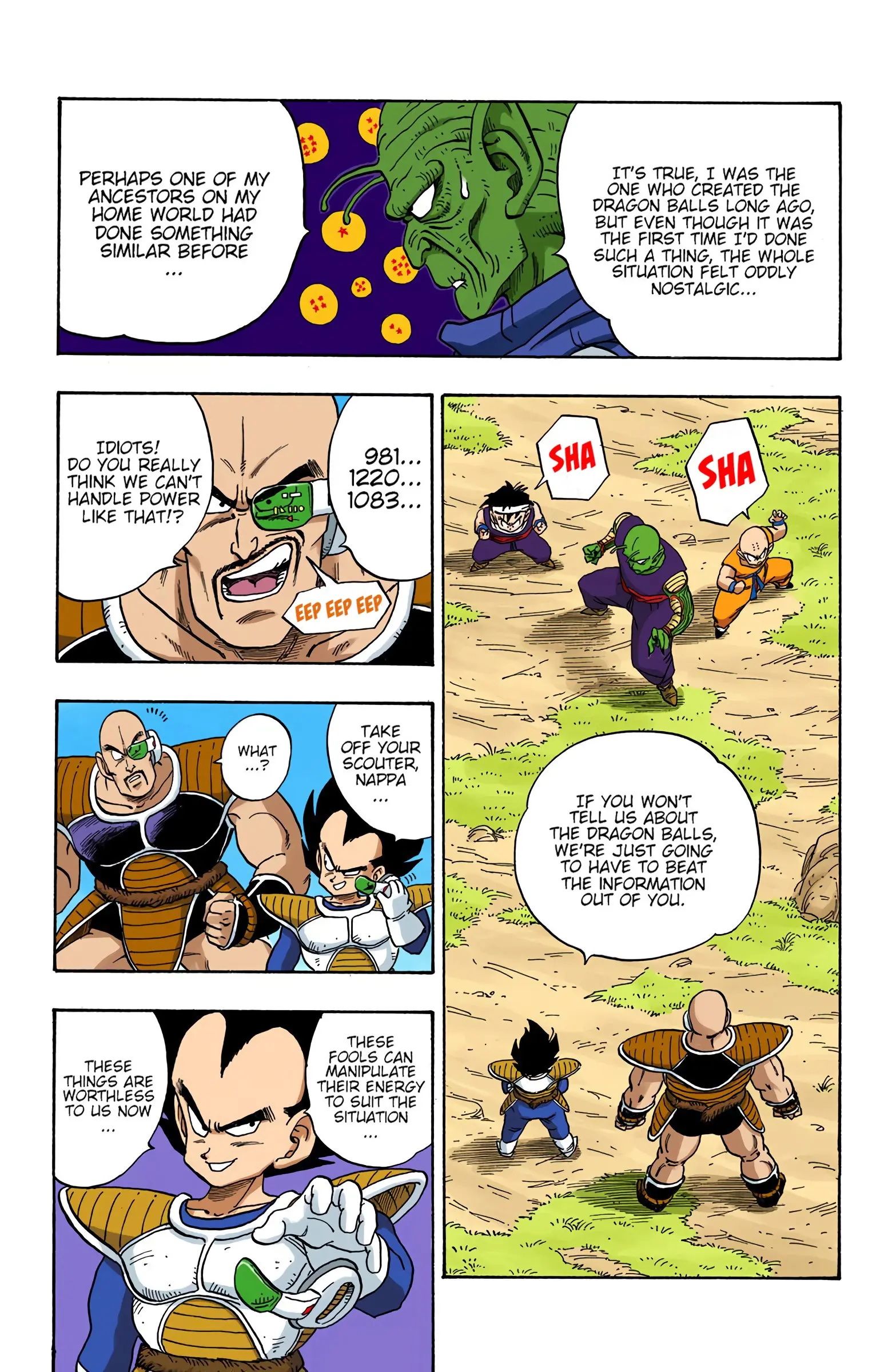 DBZ Saiyan Saga Colored Manga, chapter 214, page 5