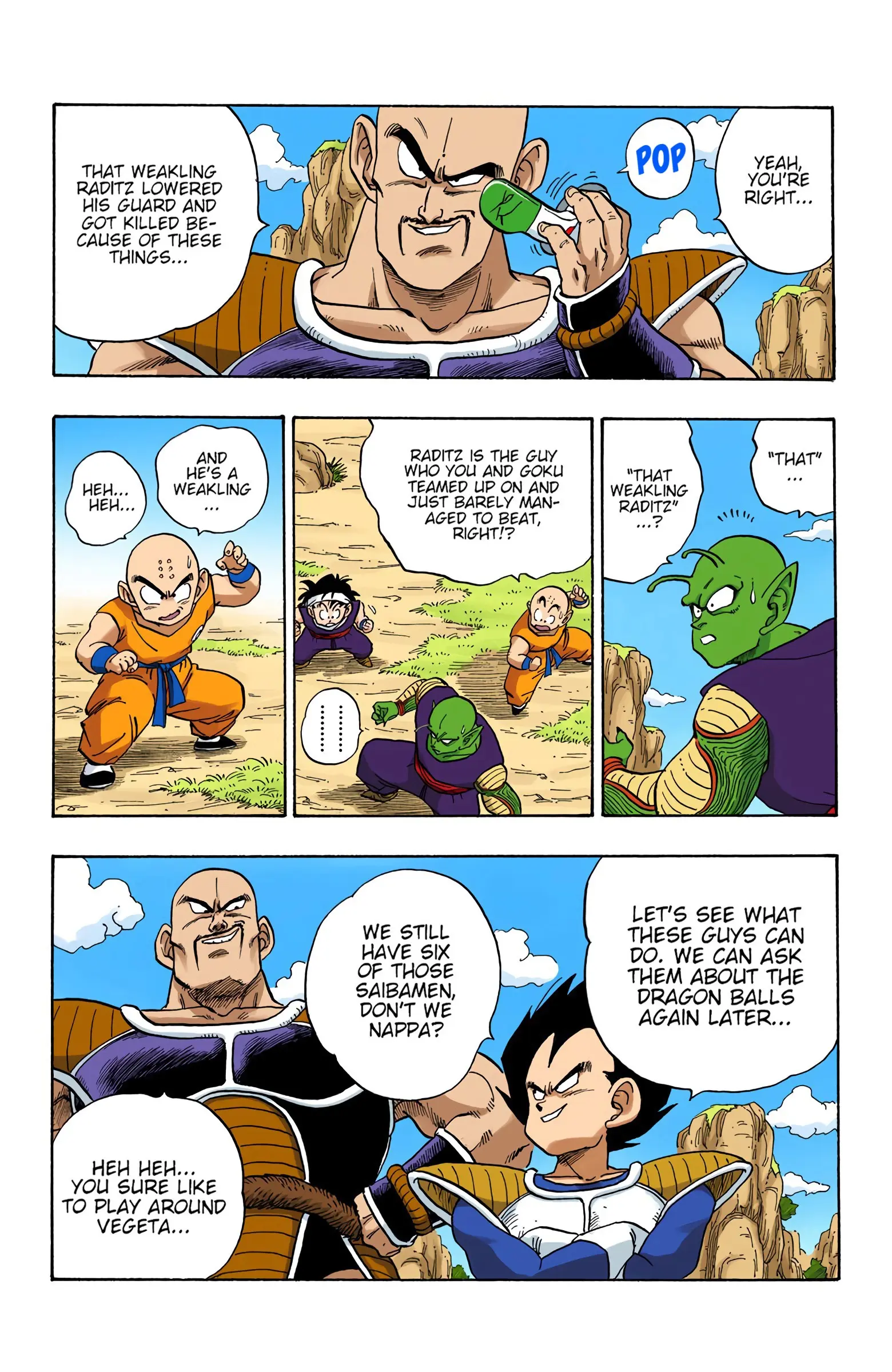 DBZ Saiyan Saga Colored Manga, chapter 214, page 6