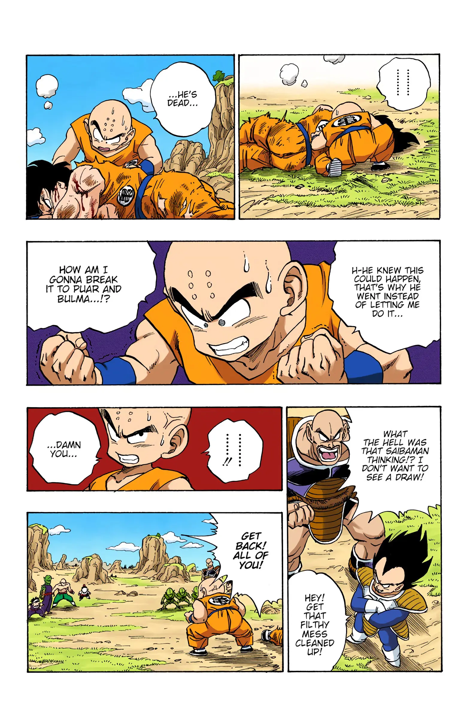 DBZ Saiyan Saga Colored Manga, chapter 215, page 14