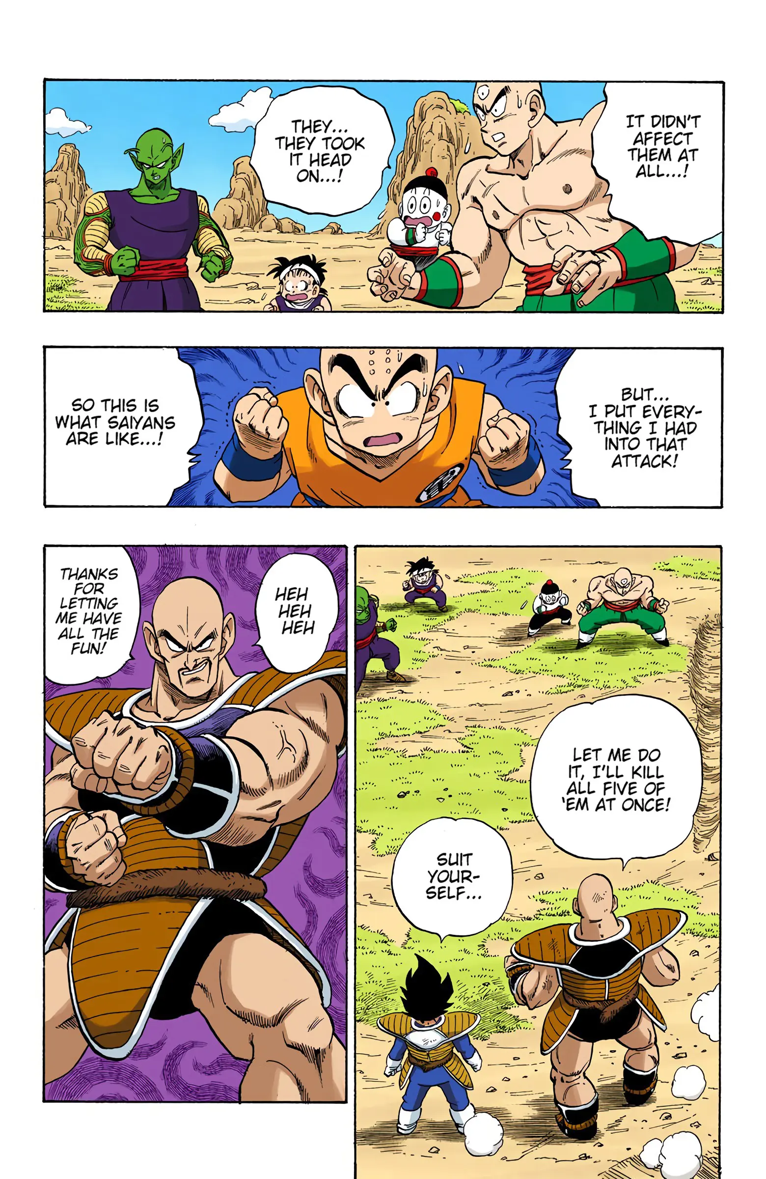 DBZ Saiyan Saga Colored Manga, chapter 216, page 13
